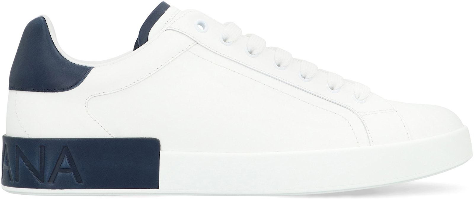 Dolce & Gabbana White Sneakers With Minimalist Design And Cushioned Sole In White