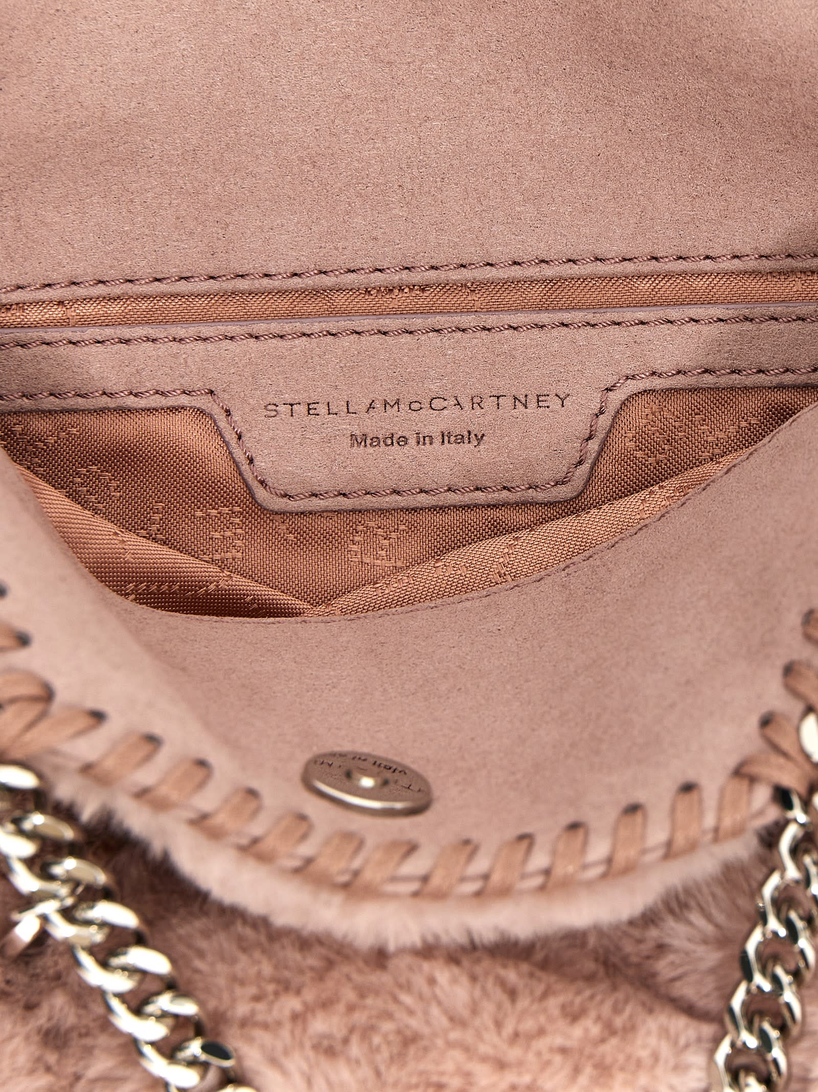 Shop Stella Mccartney Tiny Falabella Handbag In Pink