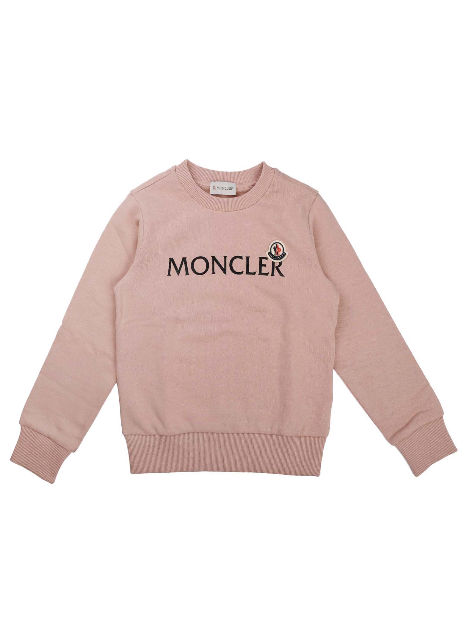 Moncler Antique Pink Crew Neck Sweatshirt