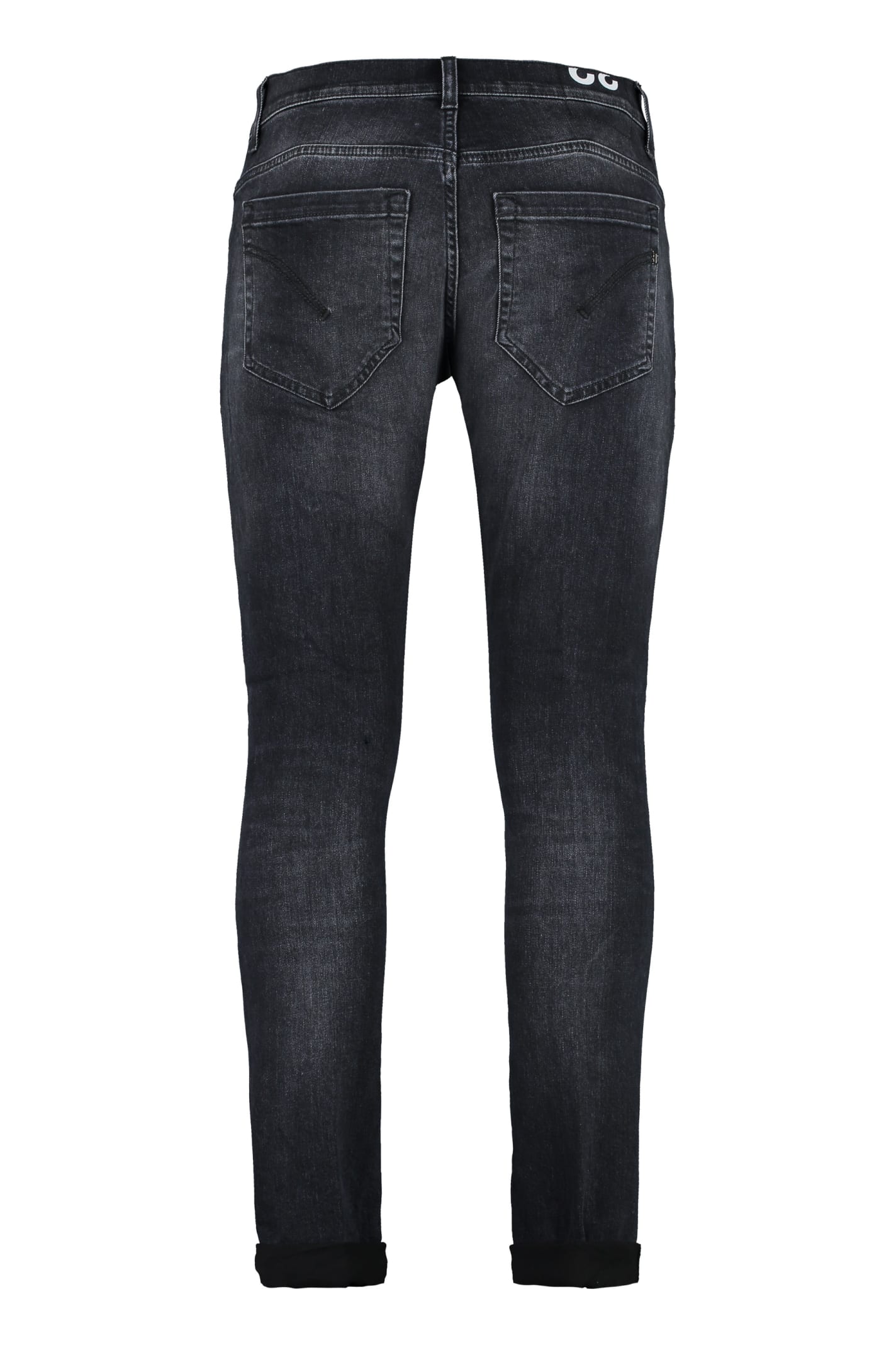 Shop Dondup George 5-pocket Jeans In Black