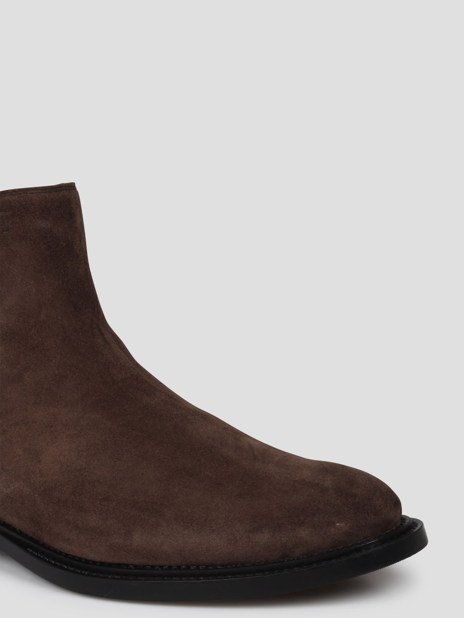 Shop Tod's Chelsea Ankle Boots In Brown