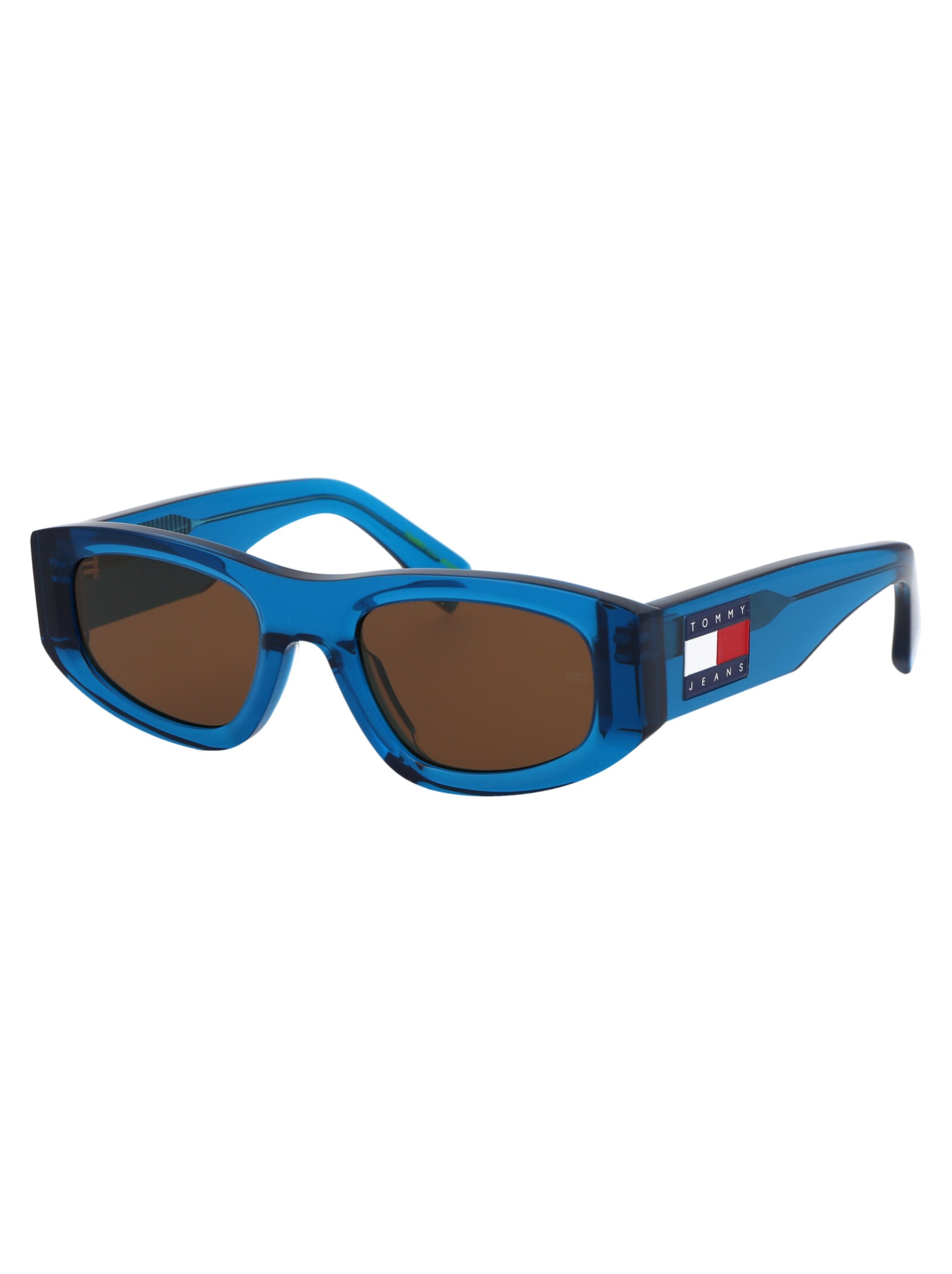 Shop Tommy Hilfiger Tj 0087/s Sunglasses In Tcf7o Turquoise