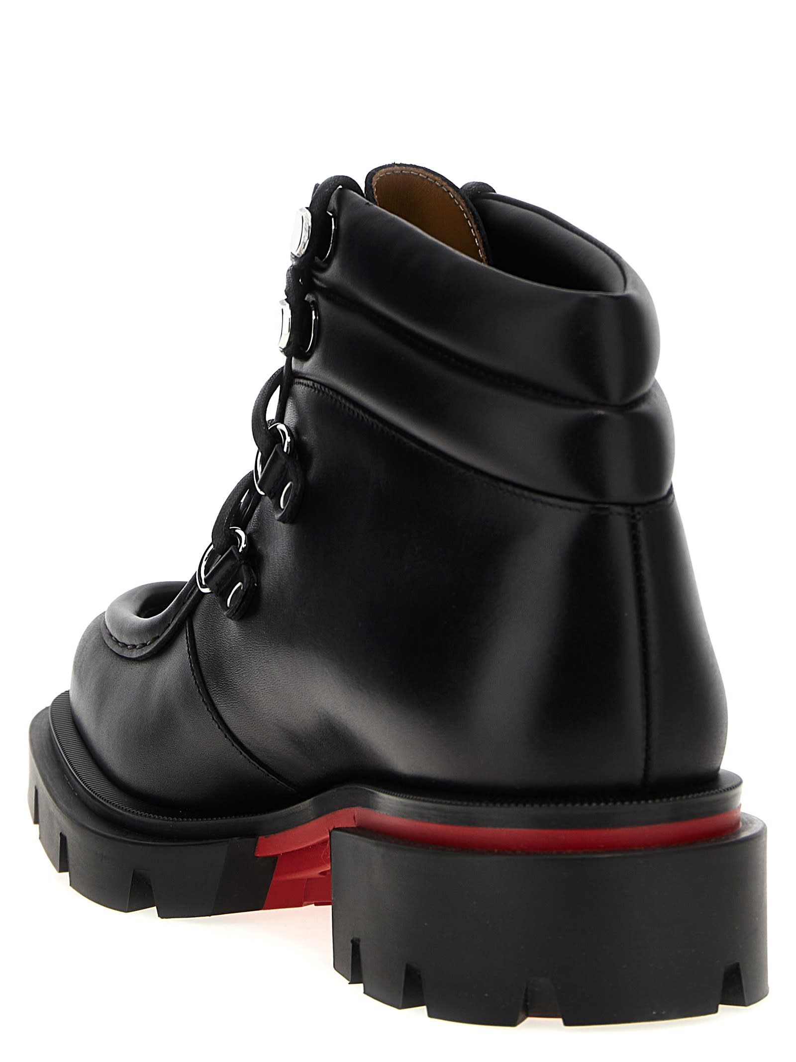 Shop Christian Louboutin Our Pabelito Ankle Boots In Black