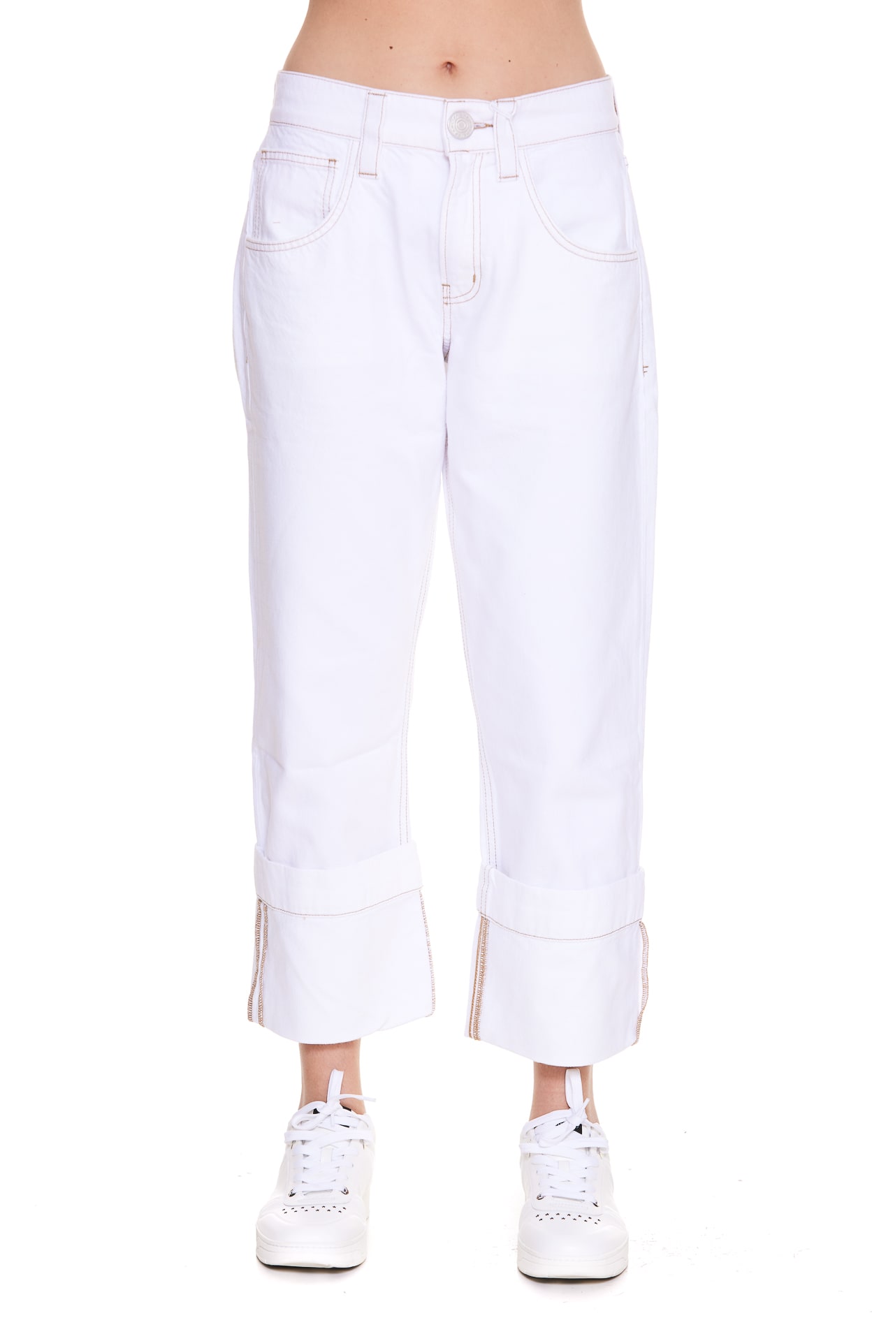 Frame Oversize Detail Denim Jeans