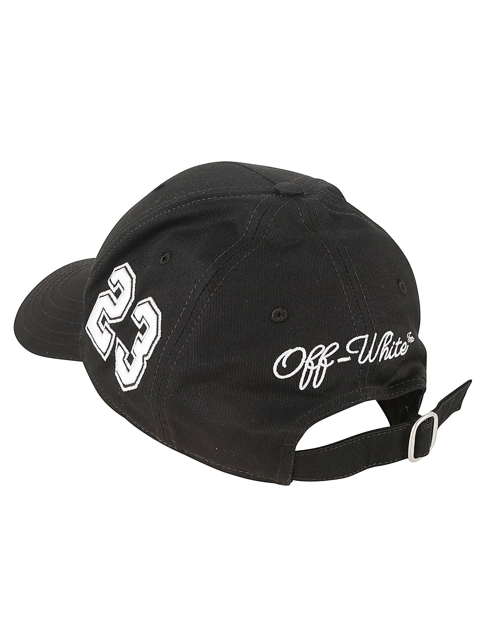 Shop Off-white Multi Logo Baseball Cap In Black/white