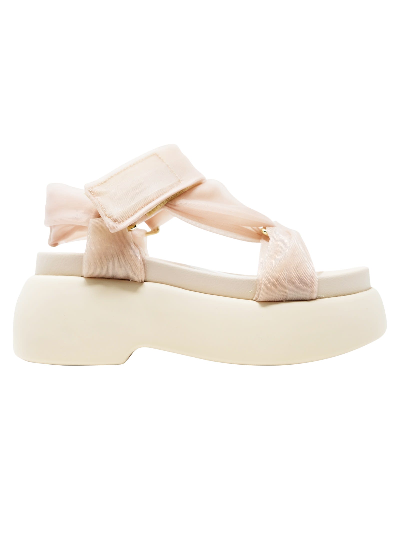 Agl Pink Tulle Emma Tulle Sandals