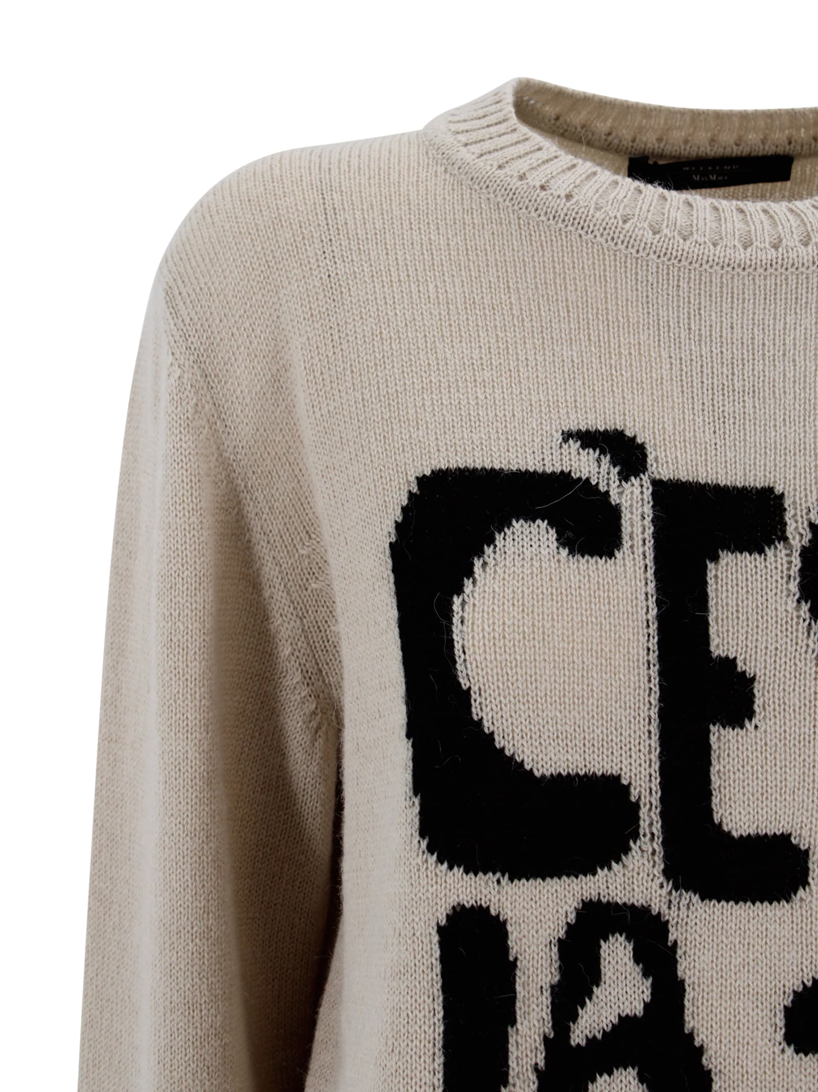 Weekend Max Mara Alpaca And Wool Jumper In Neutral