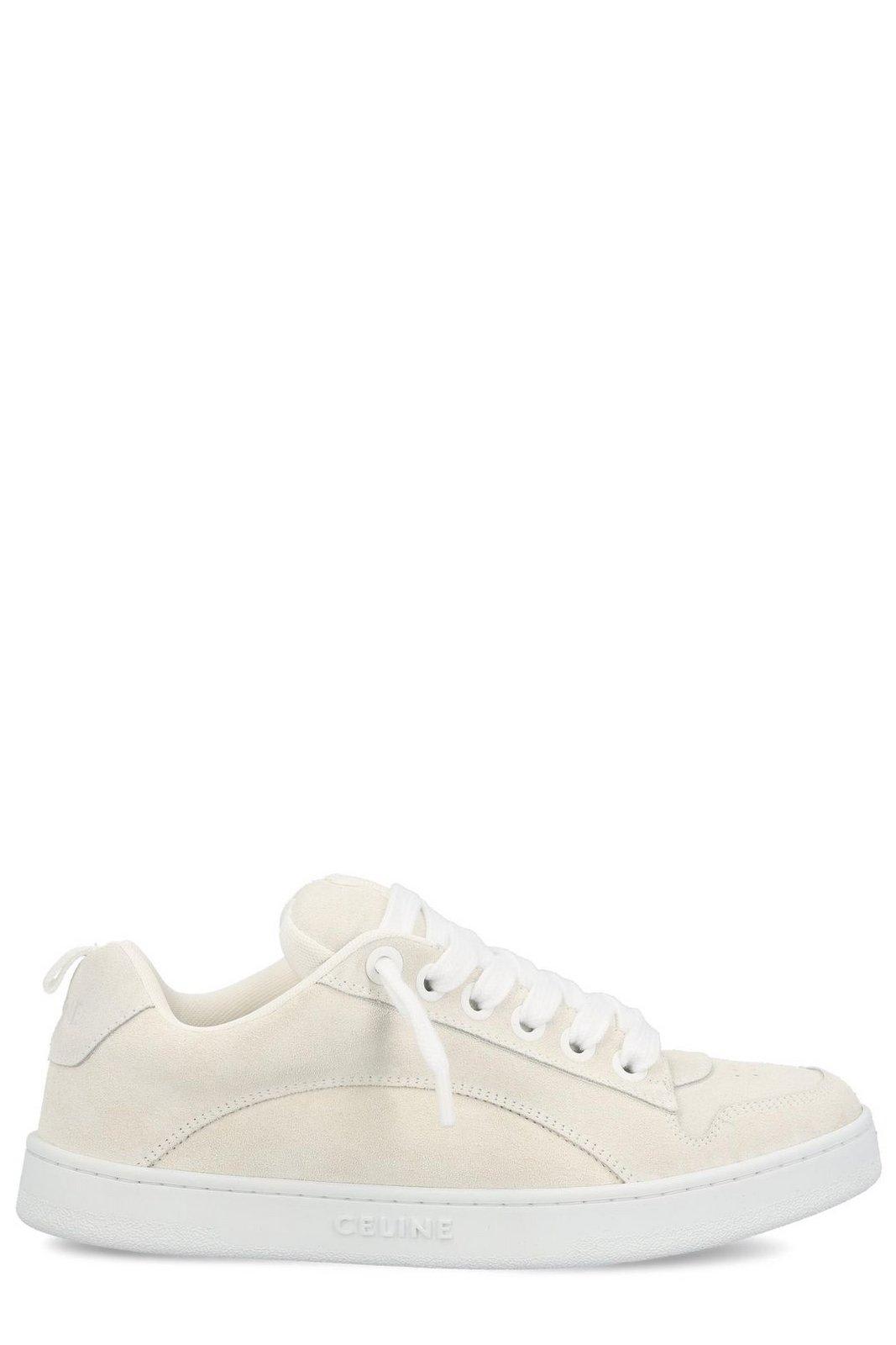 Shop Celine Panelled Low-top Sneakers