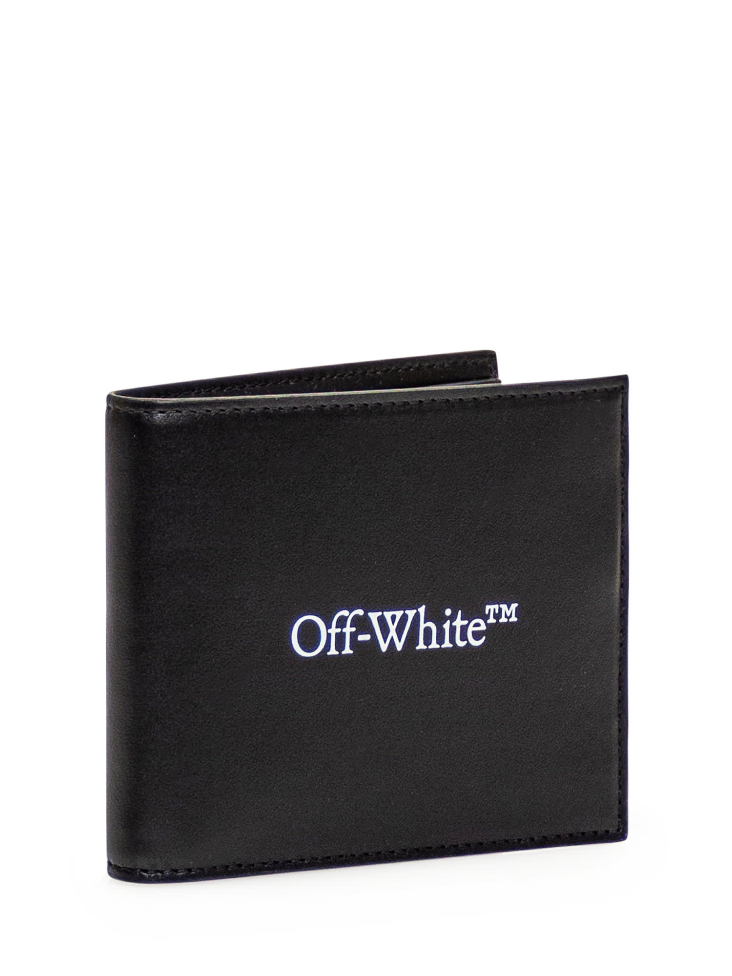 Shop Off-white Wallet With Logo In Black/white