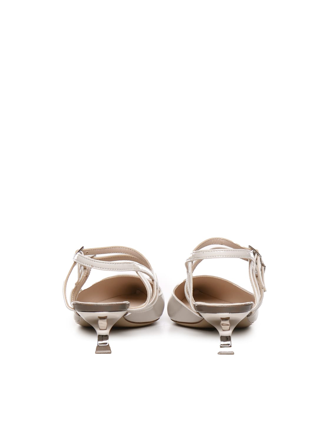 Shop Alchimia Shoes With Toes And Straps In White, Brown