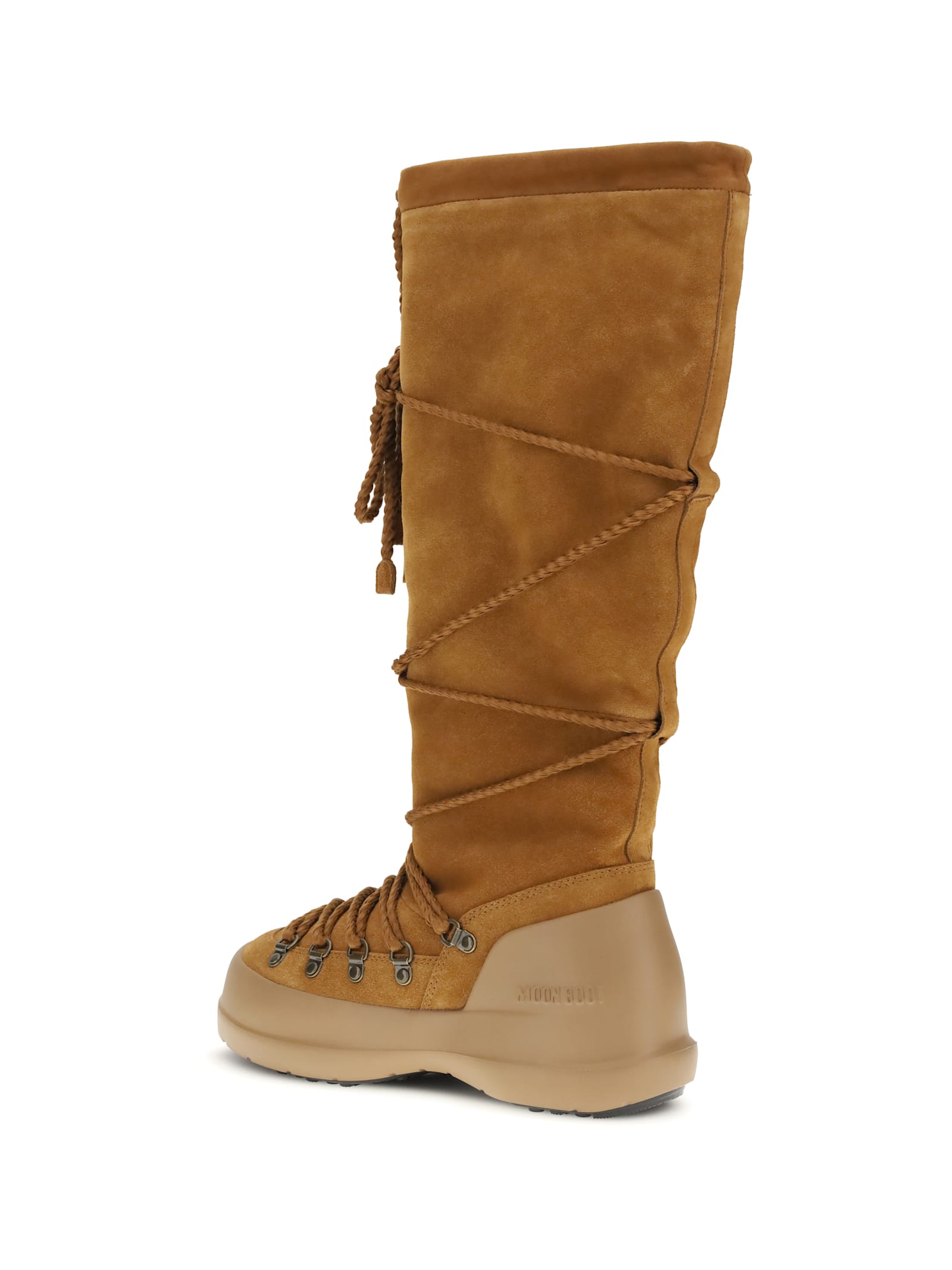 Moon Boot Luna Extra Suede Boots In Brown