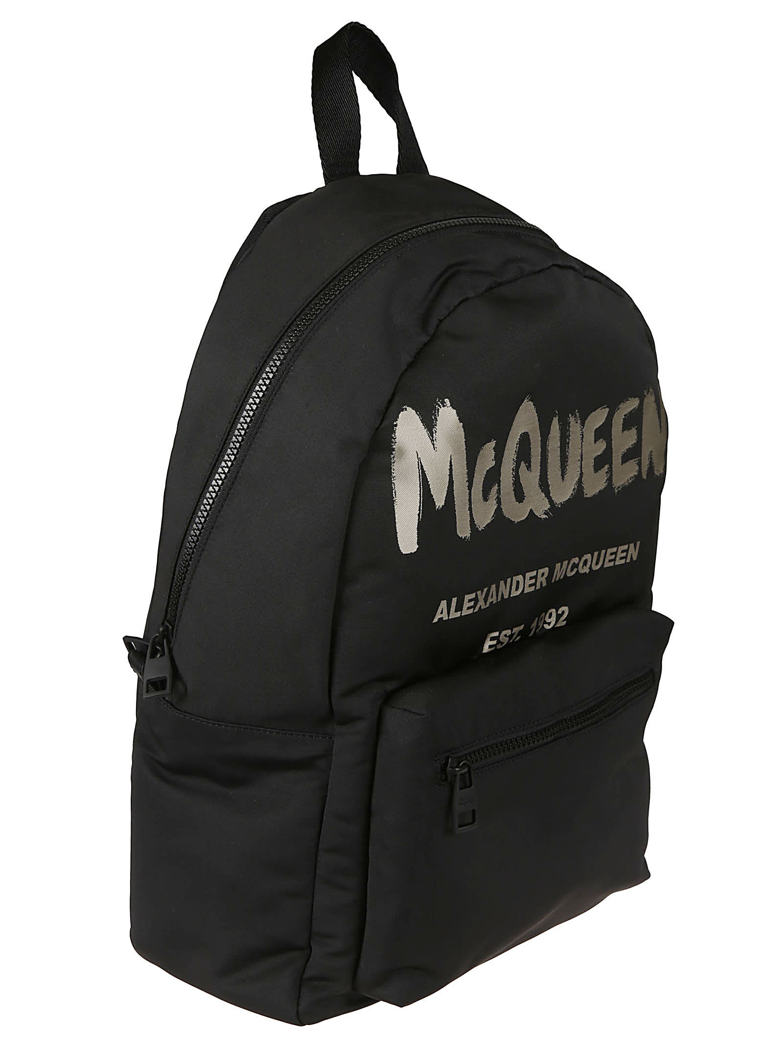 Alexander Mcqueen Metropolitan Backpack In Black/ivory | ModeSens