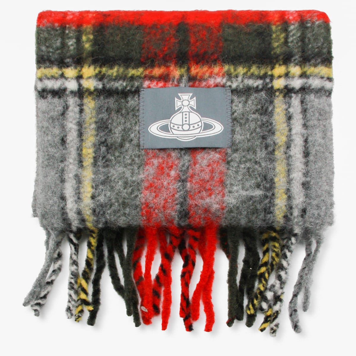 Vivienne Westwood Luxurious Scarf Fringed Edges In Multi