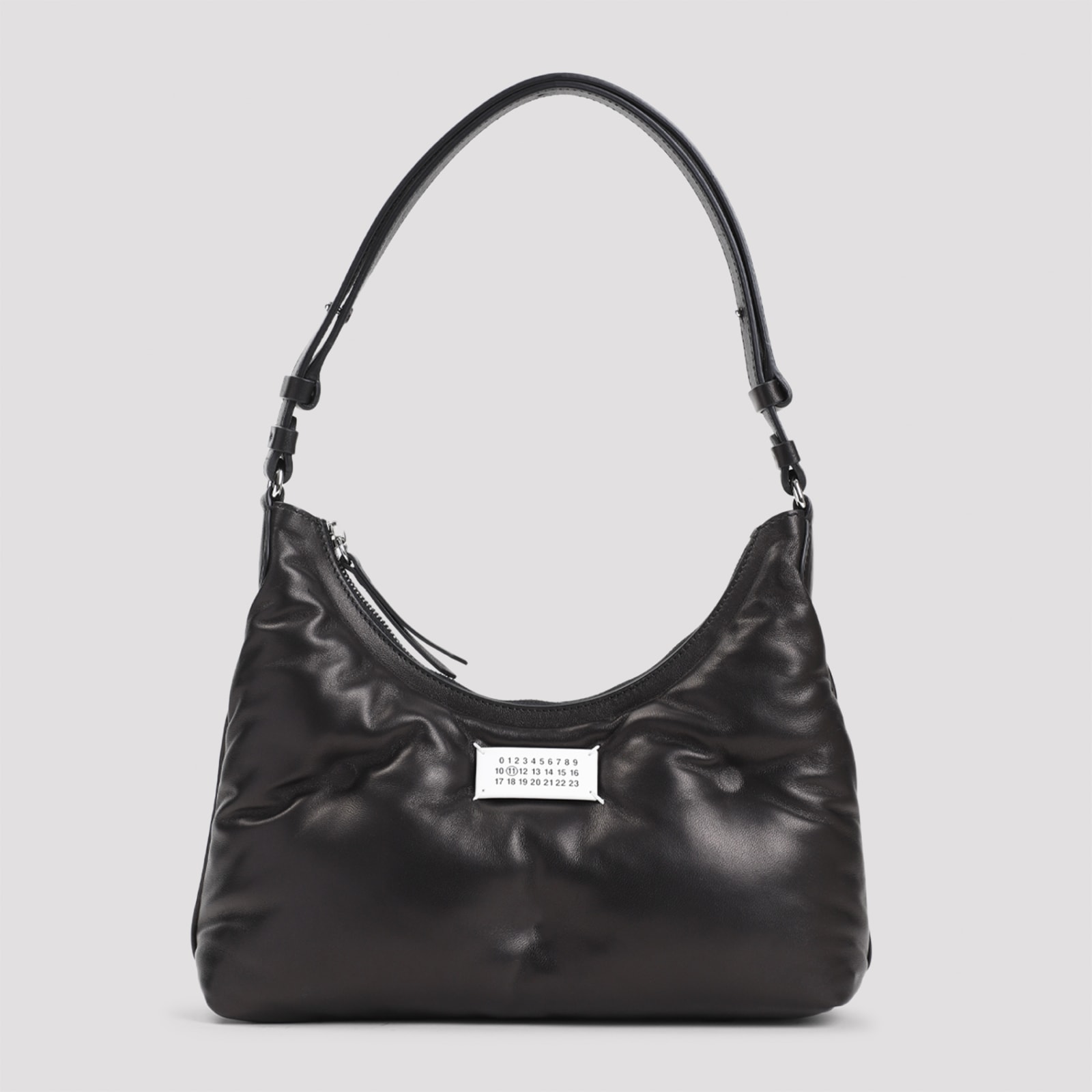 Shop Maison Margiela Glam Slam Small Hobo Bag In Black