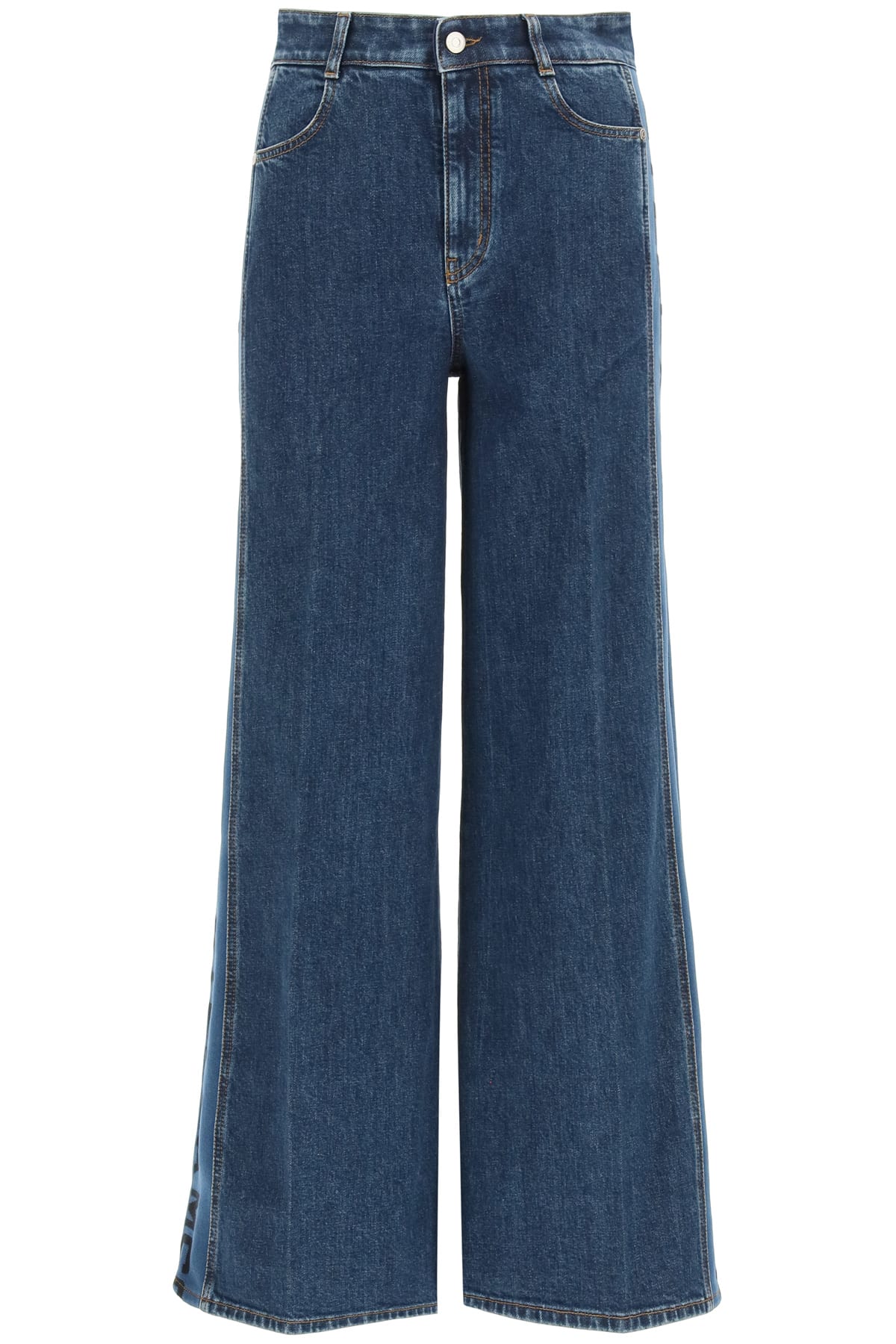 Stella McCartney Flare Jeans With Logo Bands