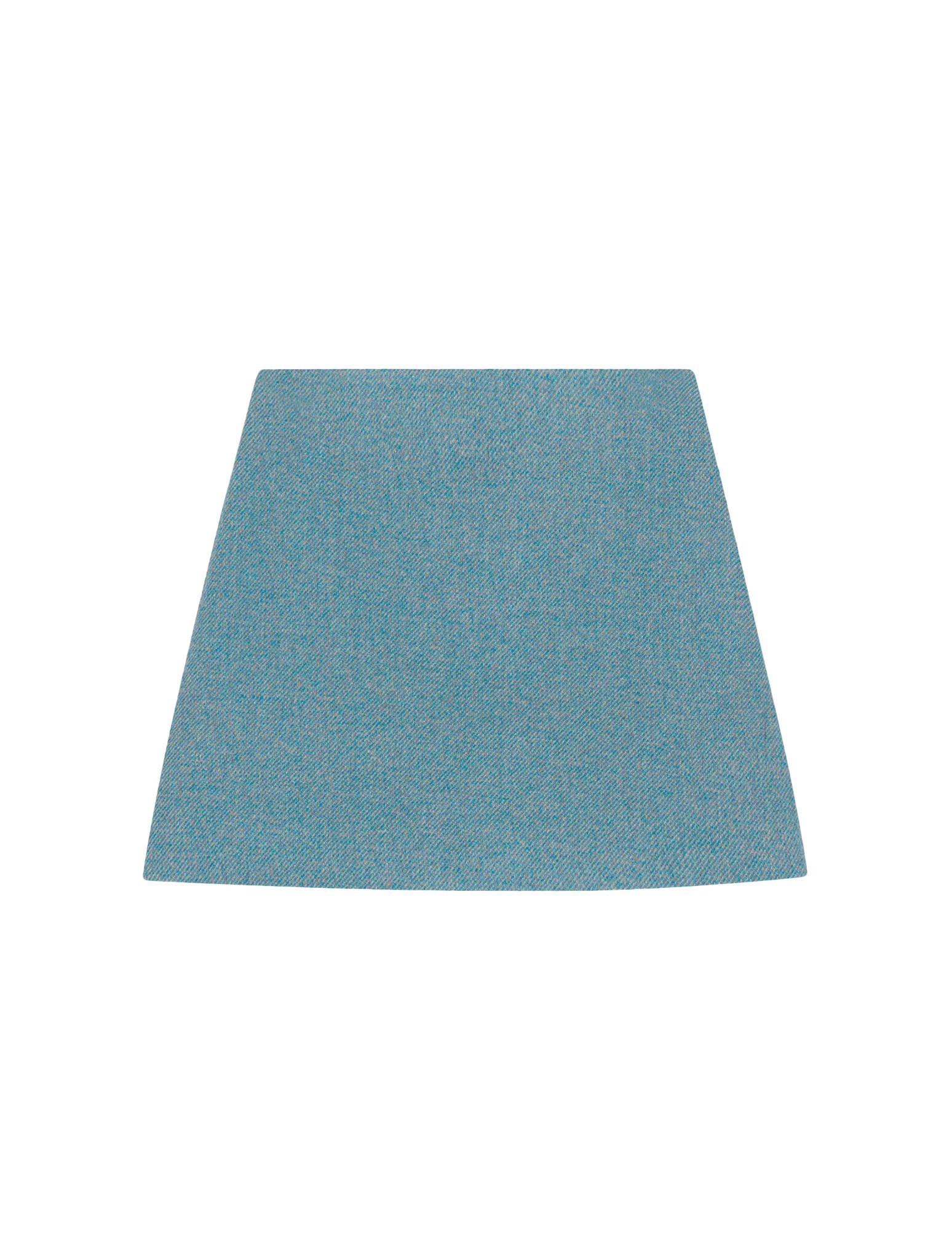 Ganni Recycled Wool-blend Miniskirt In Heather