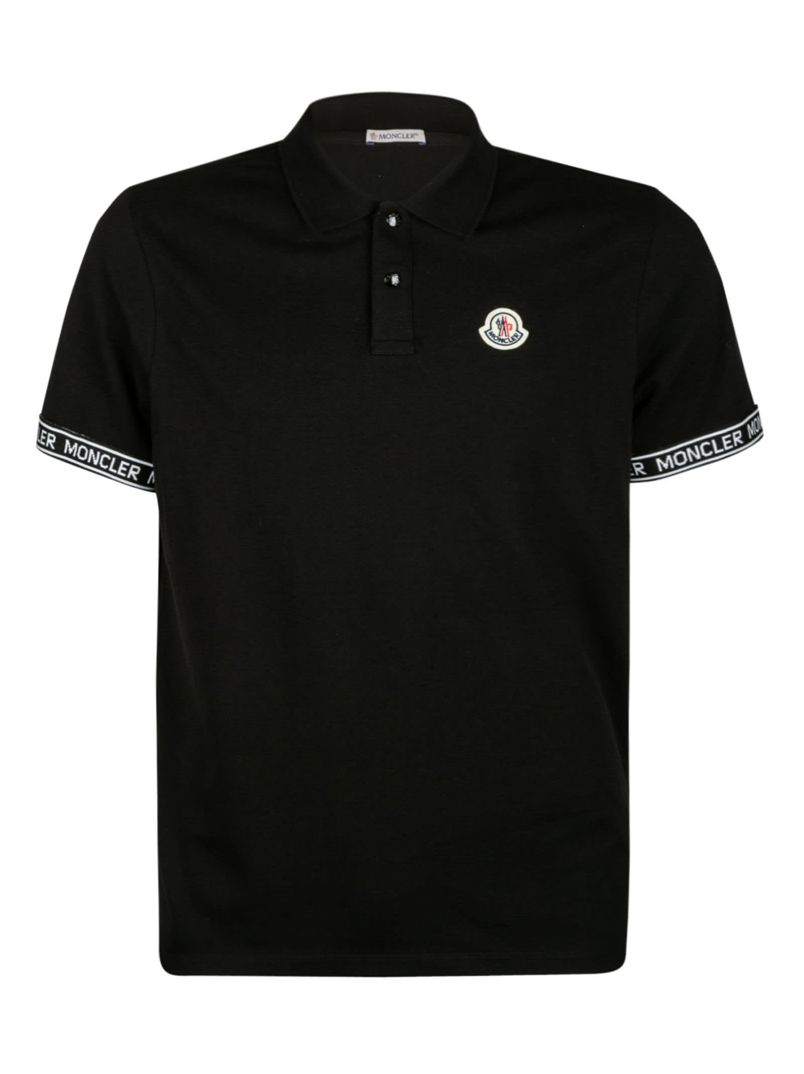 Moncler Classic Logo Patched Polo Shirt