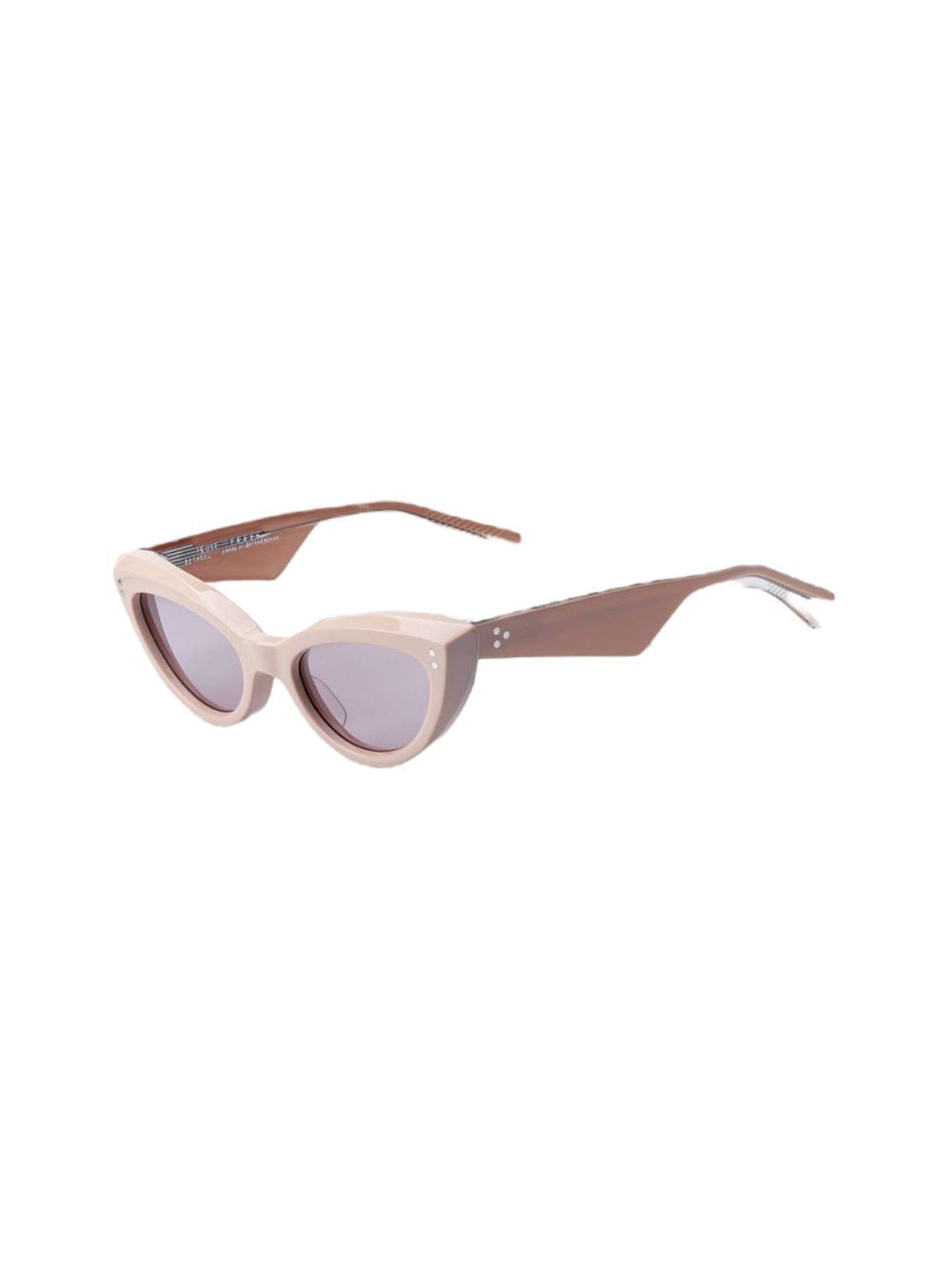 Shop Jacques Marie Mage Heart - Nude Light Pink Sunglasses