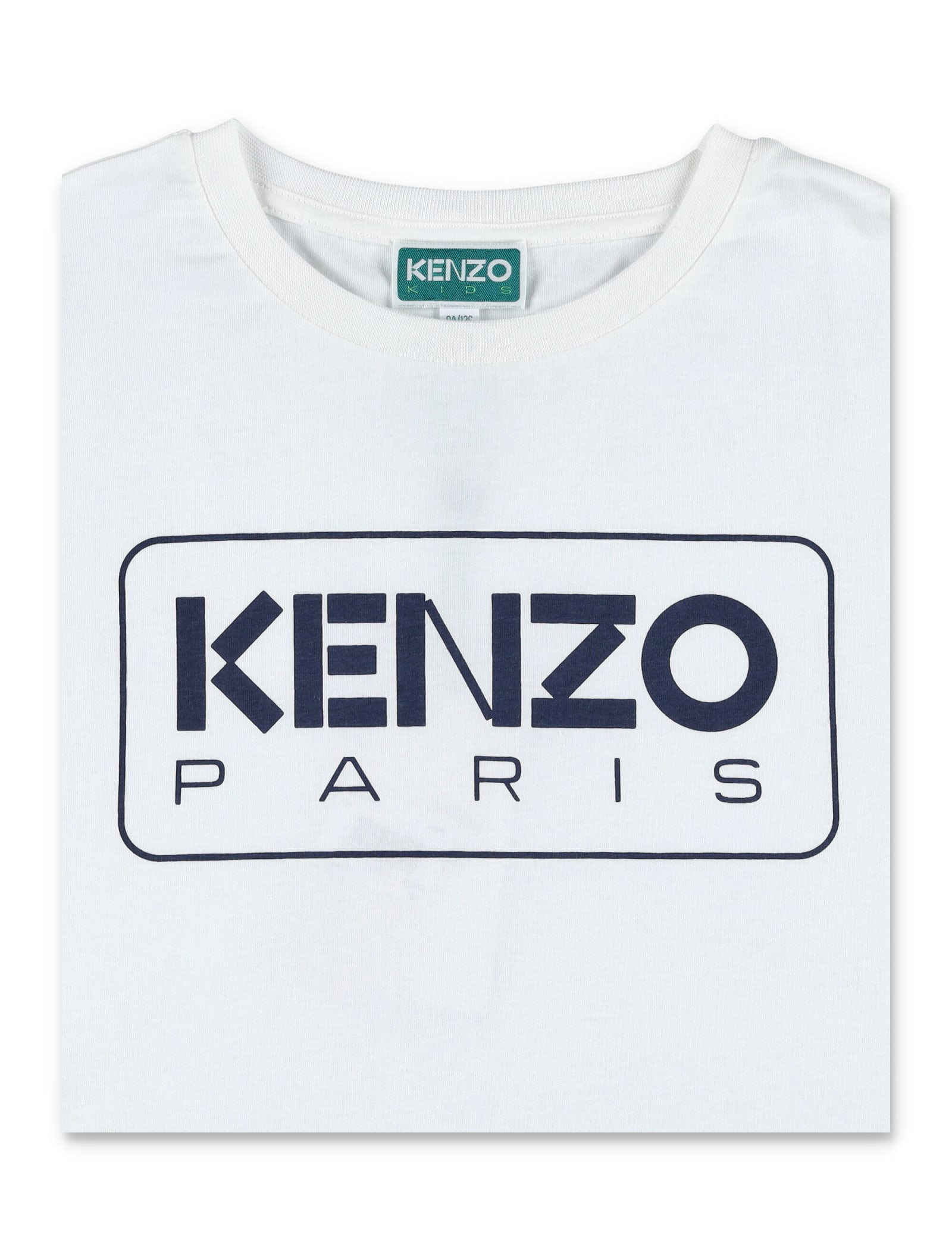 Shop Kenzo Logo T-shirt In Ivory