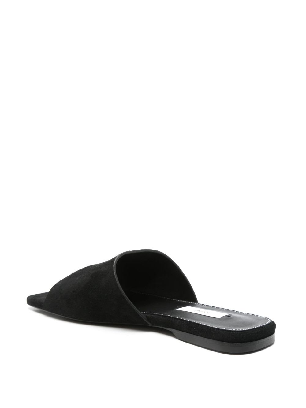 Totême Toteme Women Satin Bandeau Slides In Black