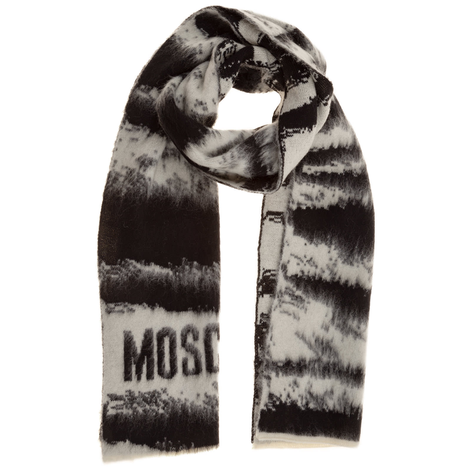 MOSCHINO DOUBLE QUESTION MARK SCARF,M235930636002