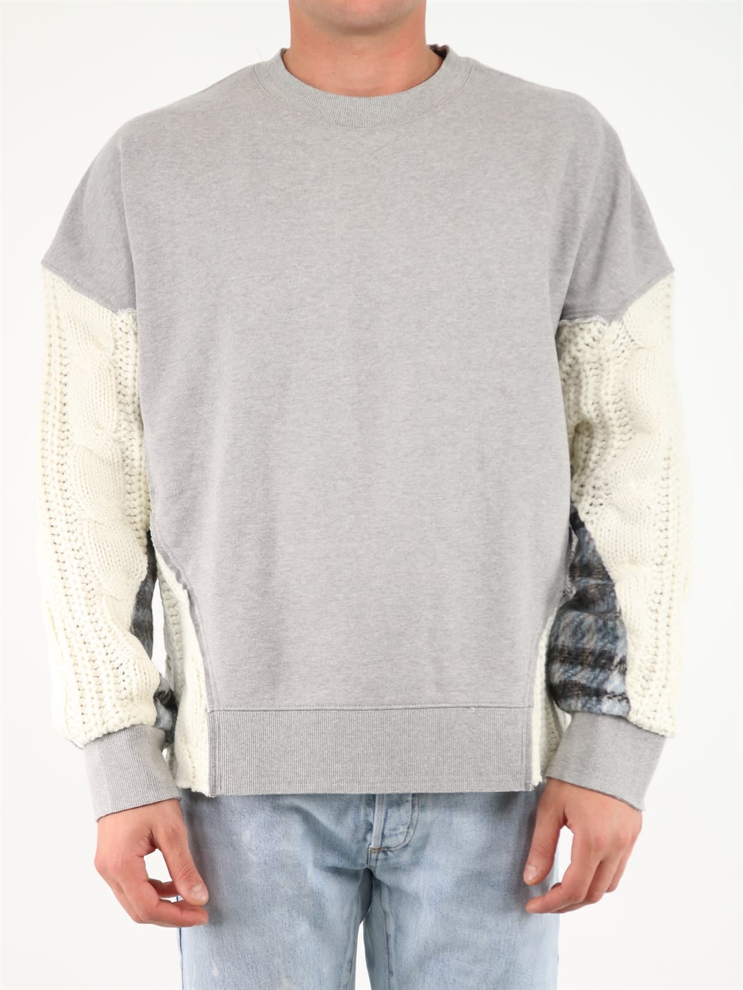 Andersson Bell Sweatshirt With Knitted Inserts