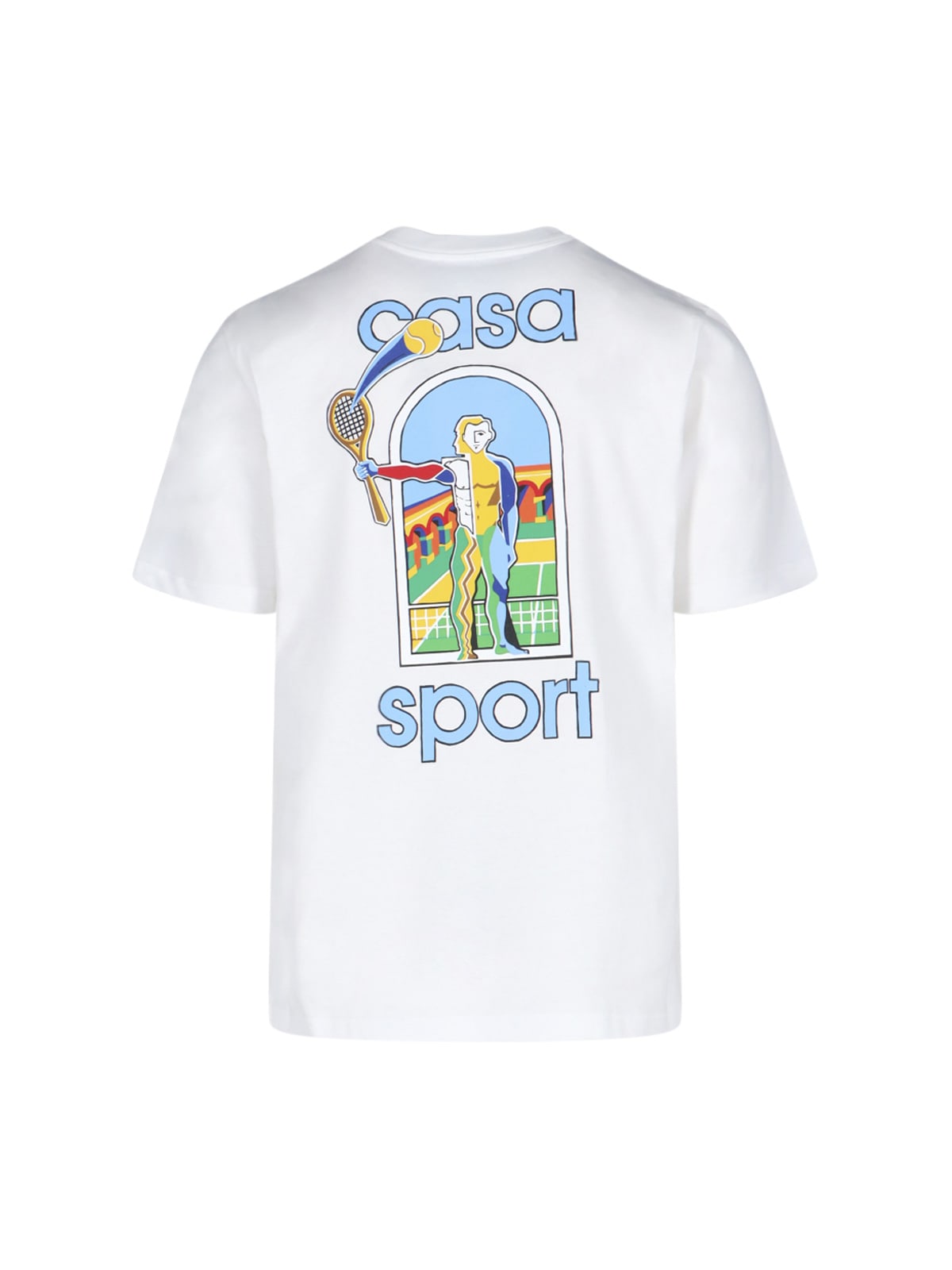 Shop Casablanca Le Jeu Coloré T-shirt In White