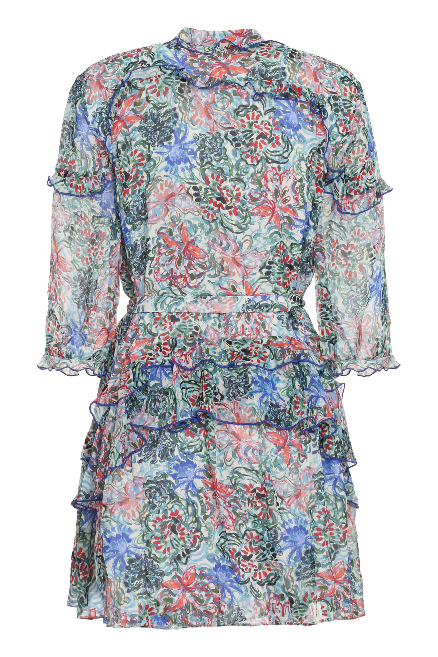 Shop Saloni Tilly Printed Shirtdress In Multicolor