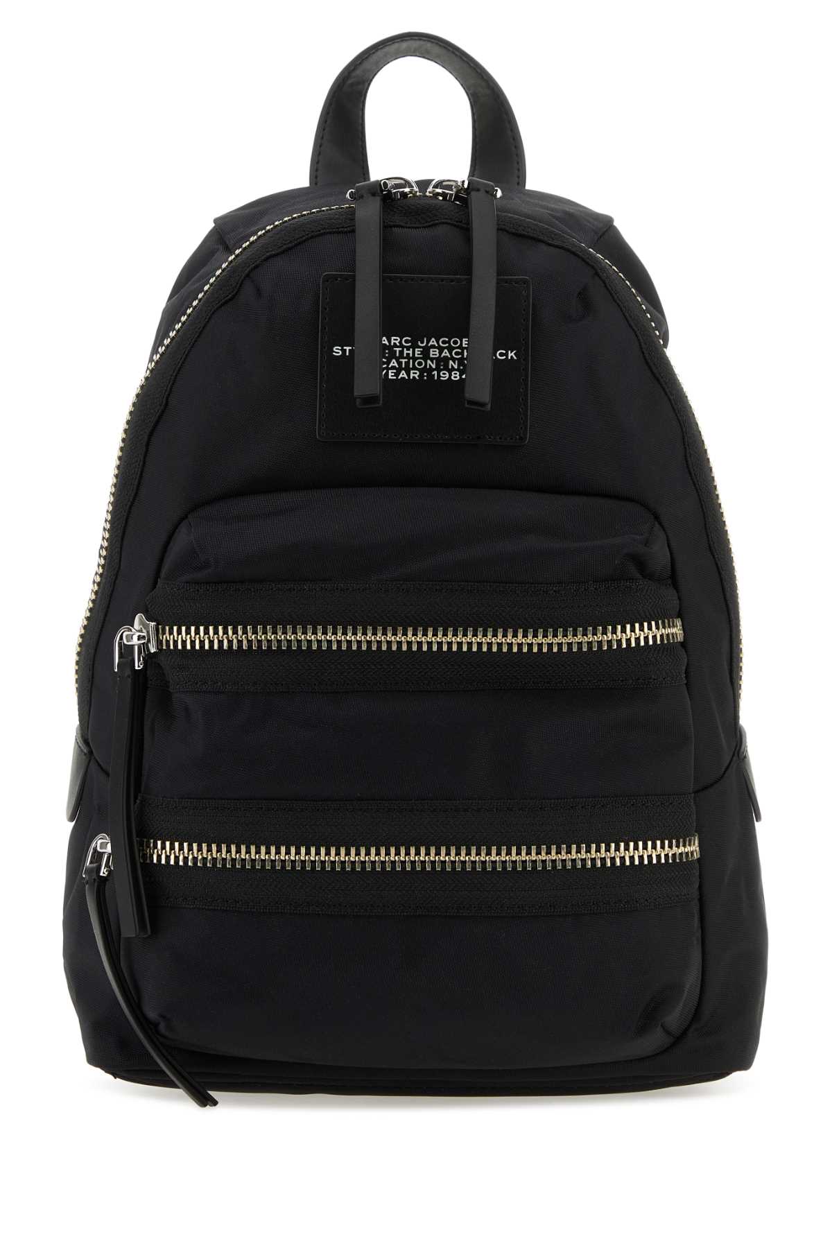 MARC JACOBS BLACK NYLON THE BIKER MEDIUM BACKPACK