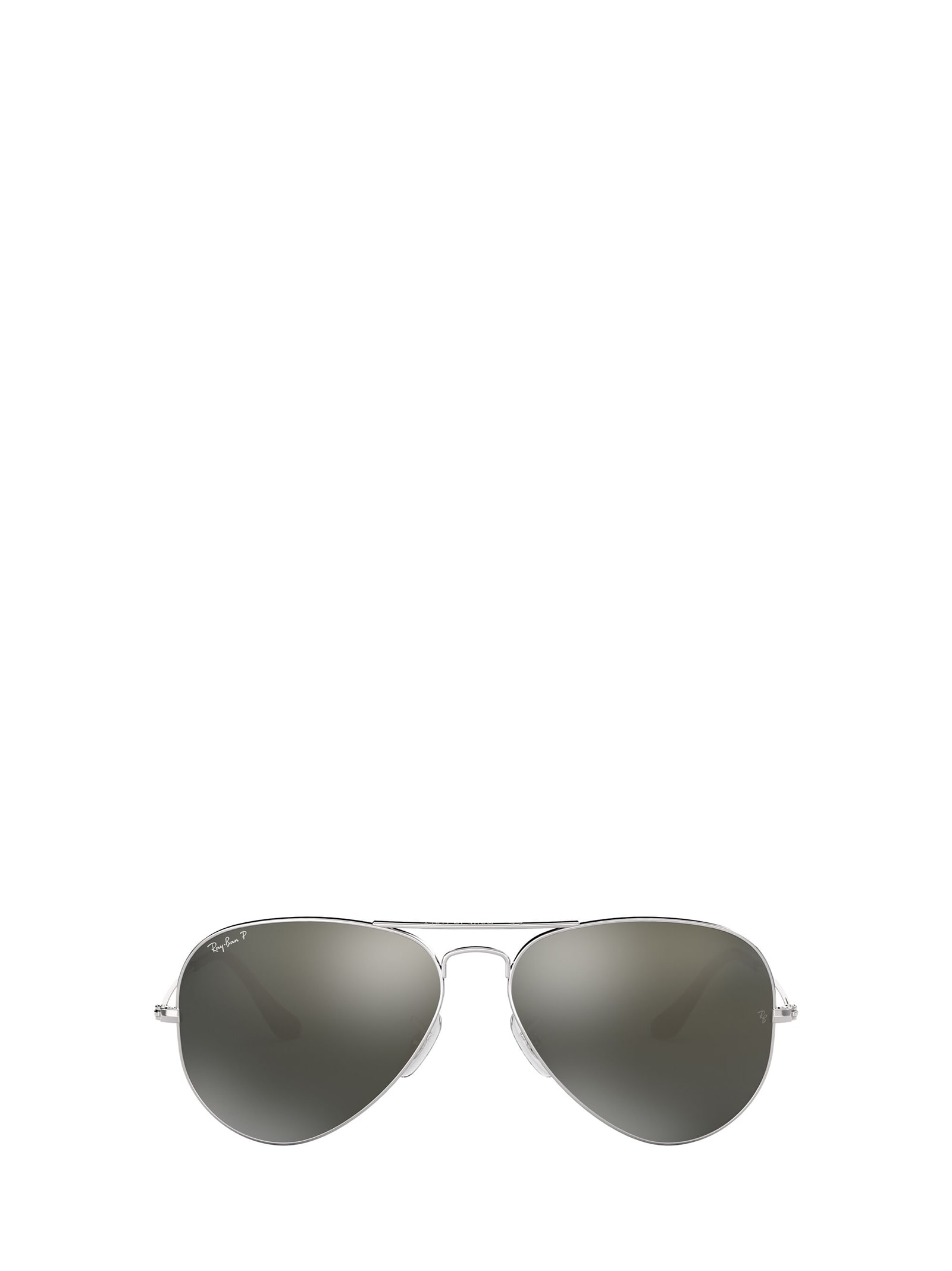 Ray Ban Rb3025 Pilot-frame Metal And Glass Aviator Sunglasses In Silver