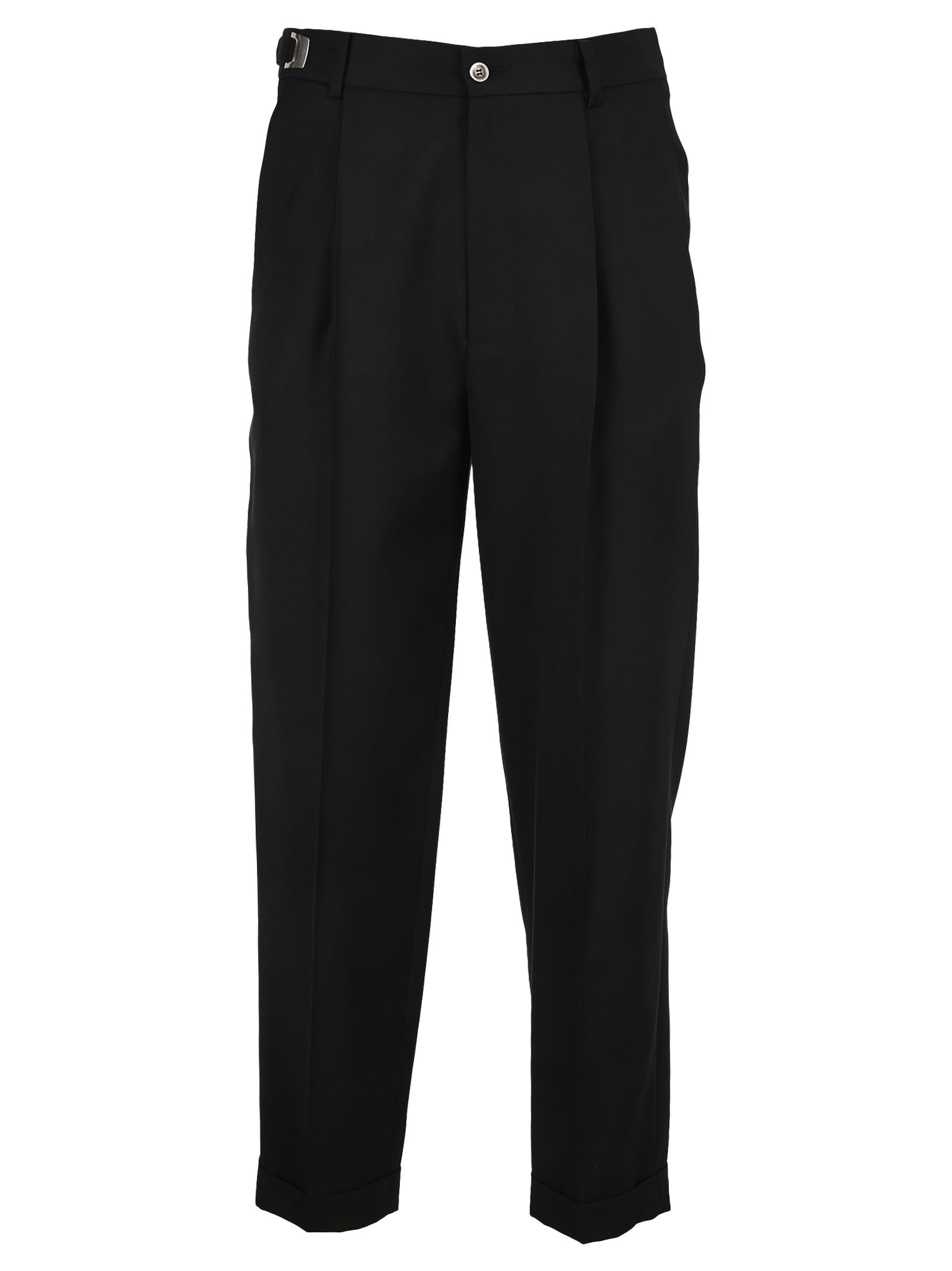 MAGLIANO BLACK CLASSIC PIENCE TROPICAL TROUSERS,11904411