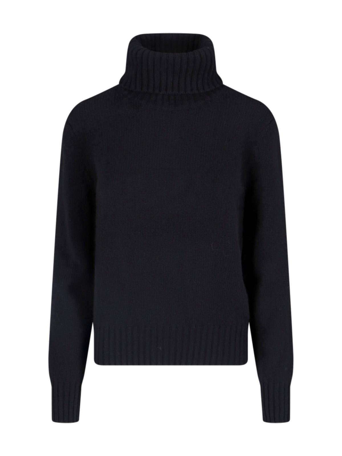 Shop Ralph Lauren Turtleneck Sweater In Polo Black