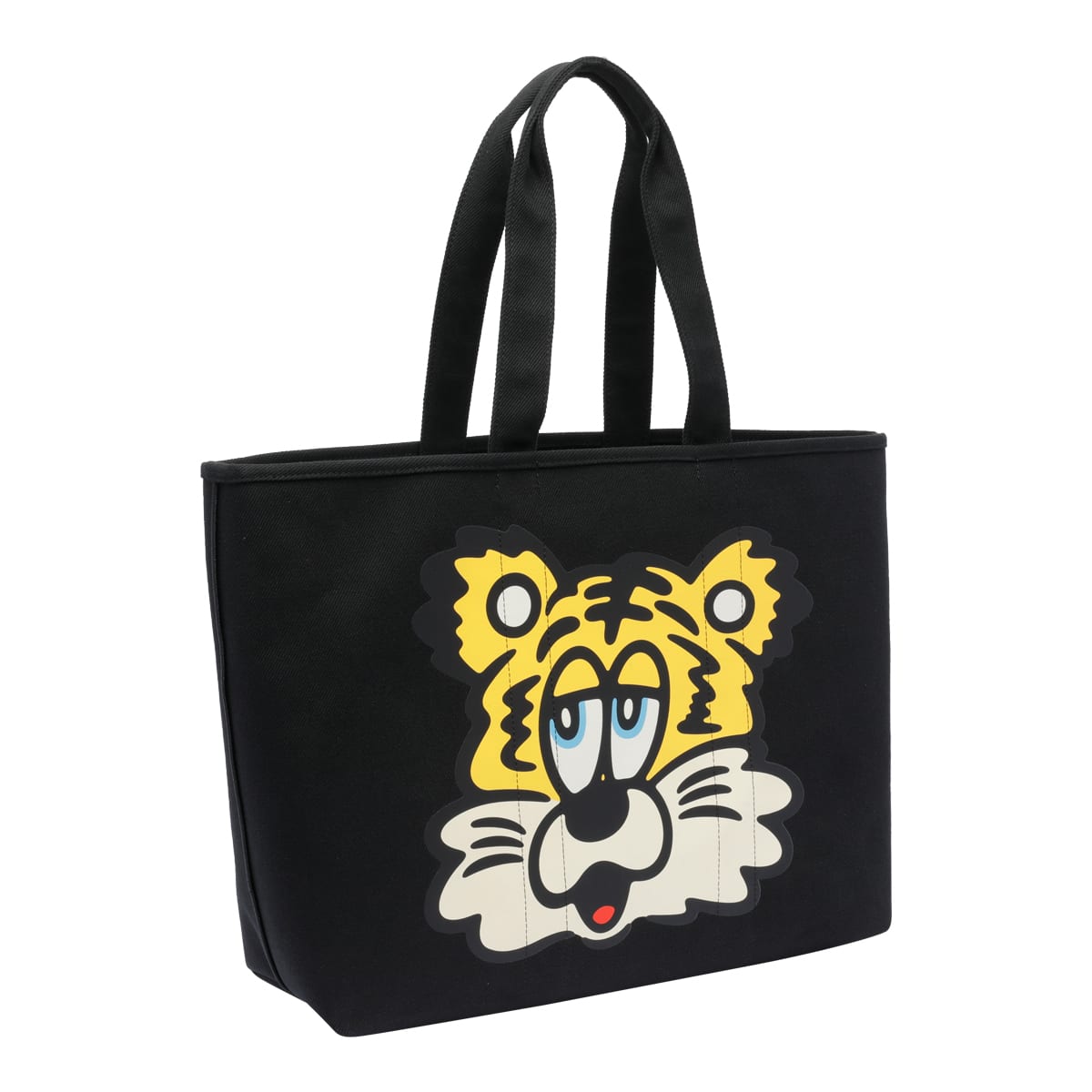 Kenzo Large Pattern Shoulder Bag In Black