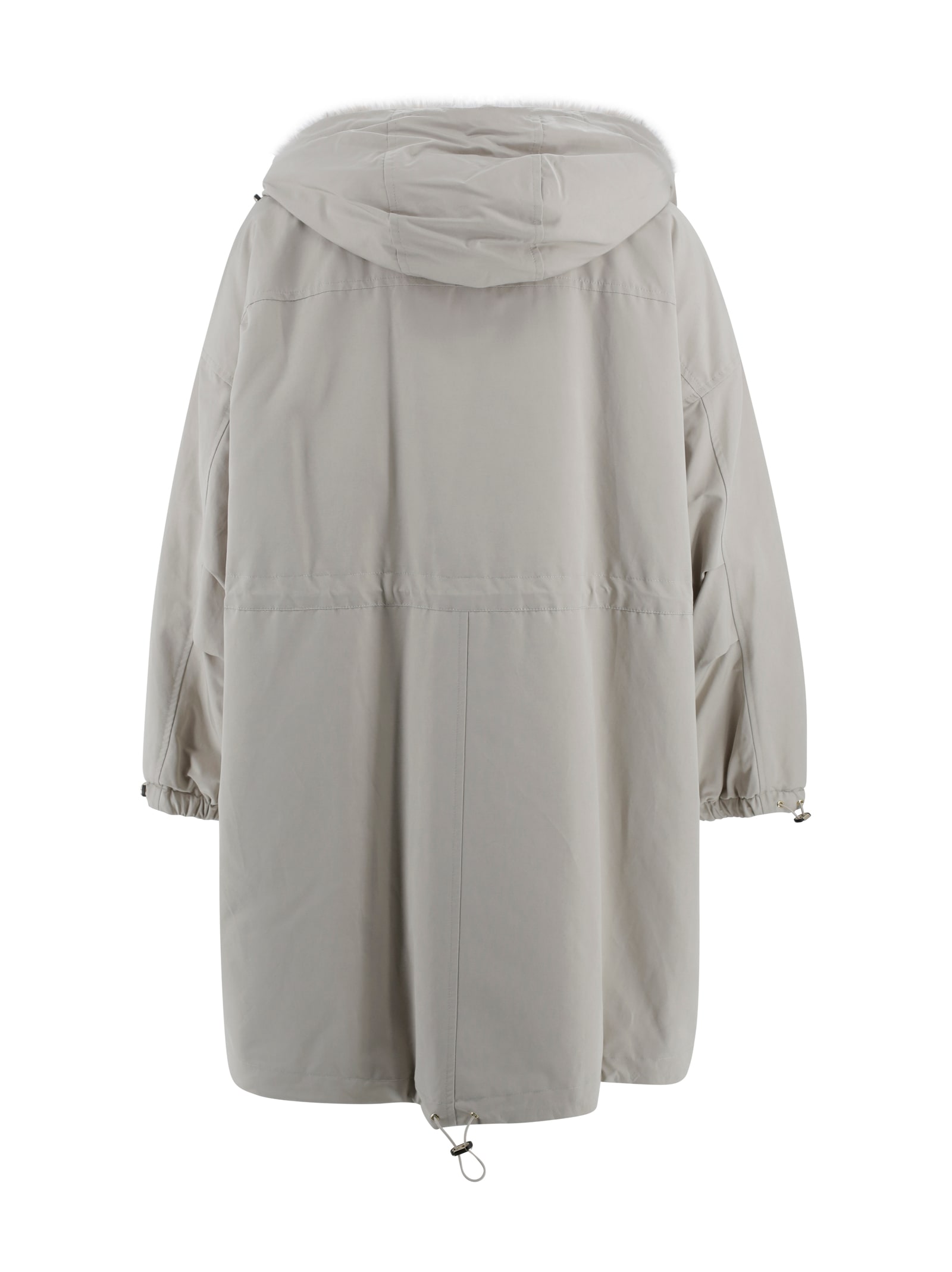 Max Mara Long-sleeved Coat In Gray