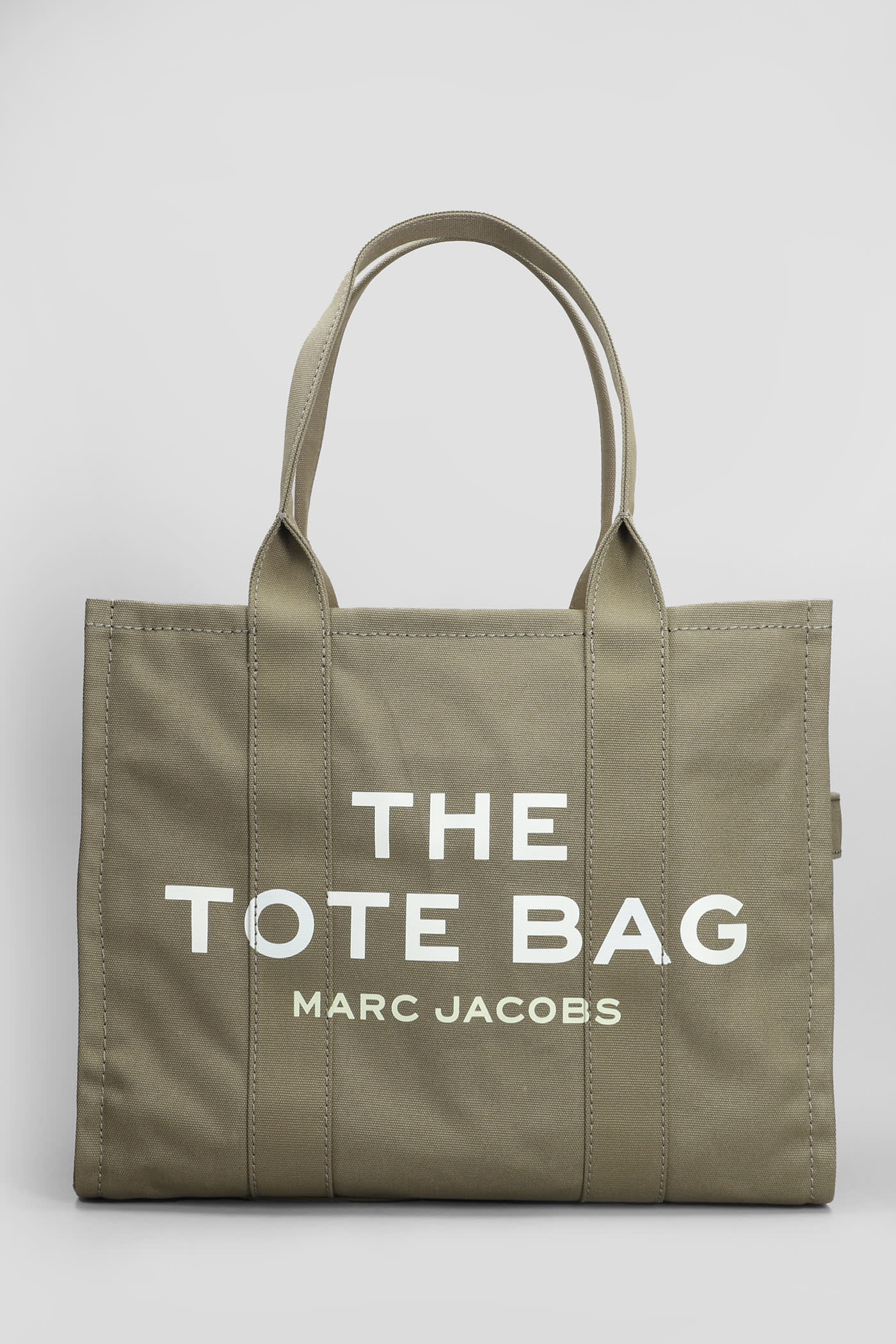 Shop Marc Jacobs The Large Tote Tote In Green Cotton