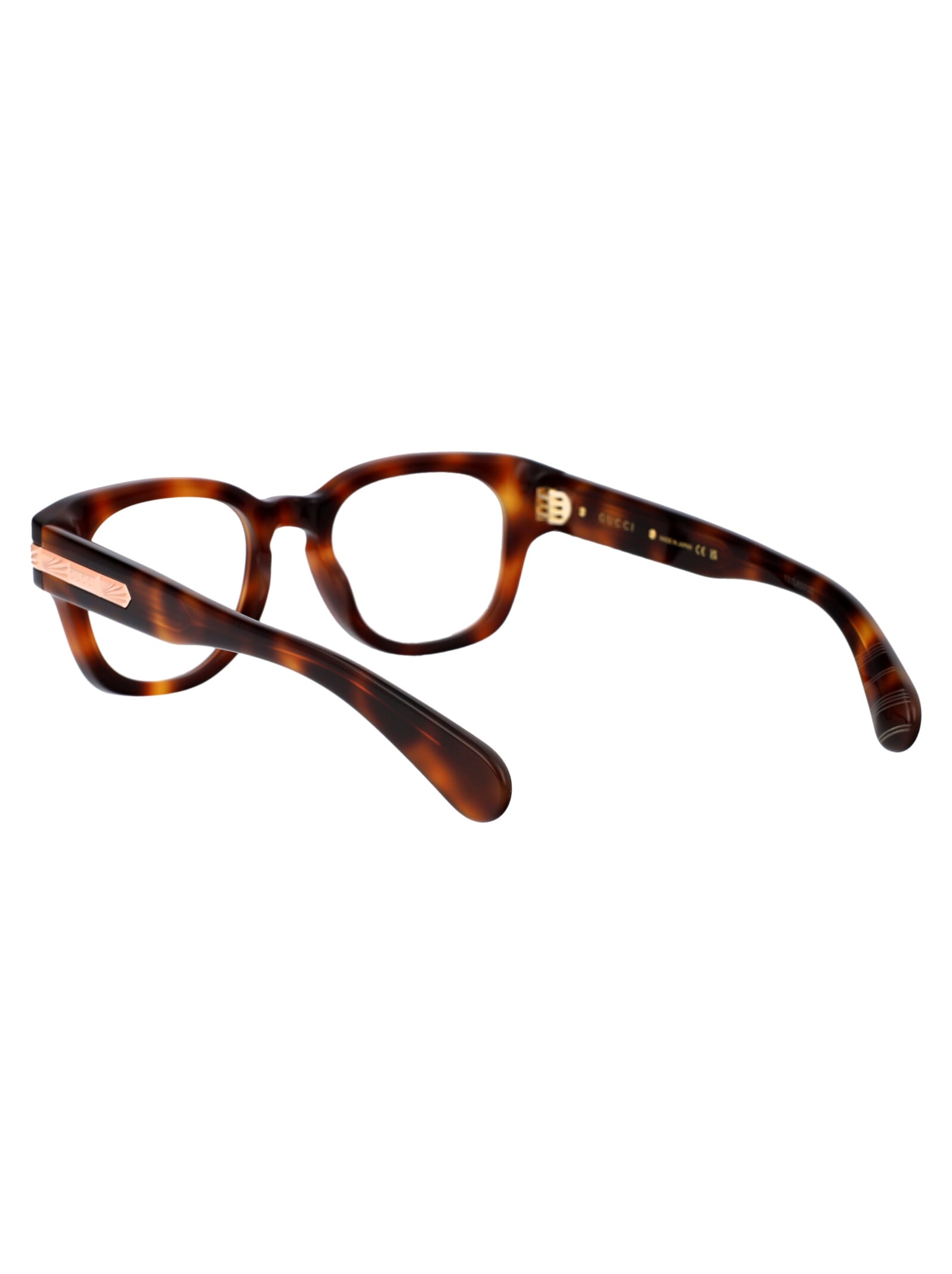 Shop Gucci Gg1518o Glasses In 002 Havana Havana Transparent