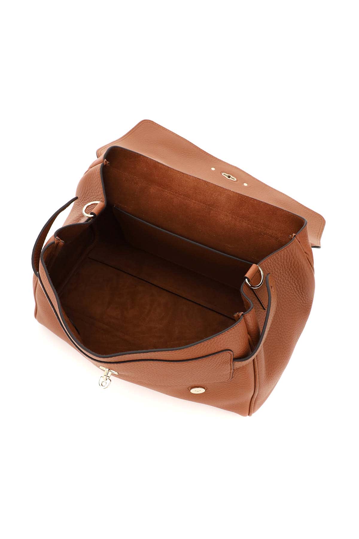 Shop Mulberry Alexa Medium Handbag In Chestnut (brown)