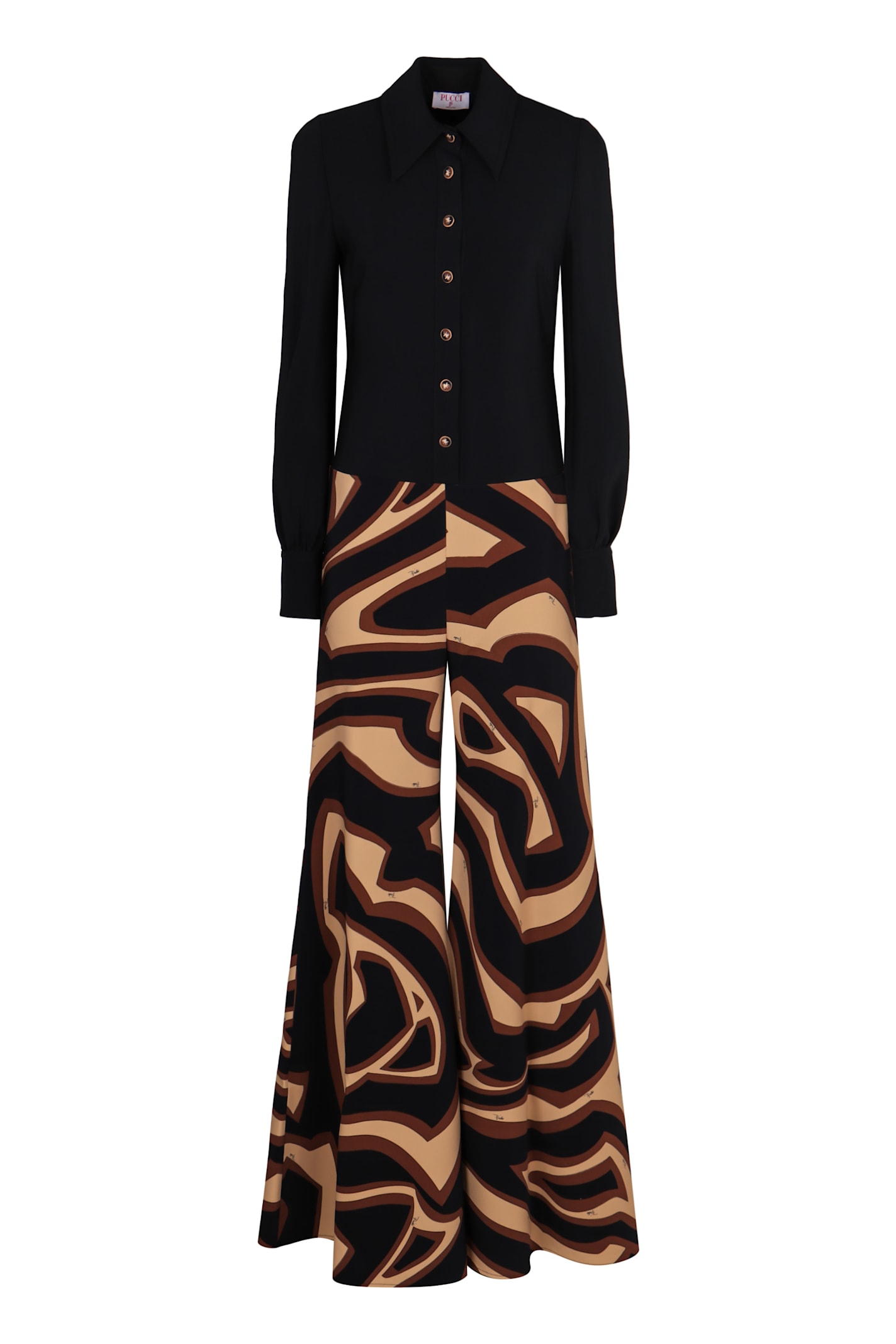 Pucci Geometric Print Chemisier Dress In Multi