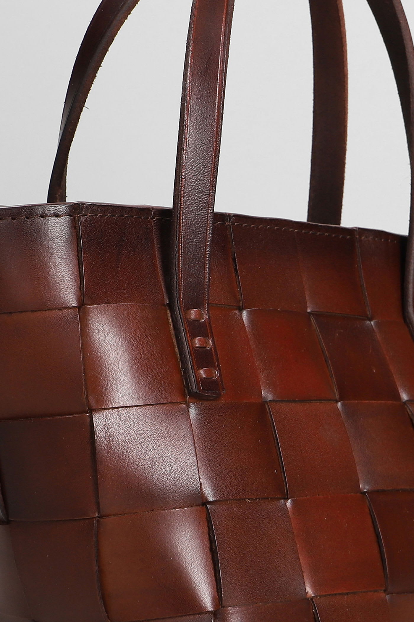 Dragon Diffusion Japan Mini Shoulder Bag In Brown Leather In Brown