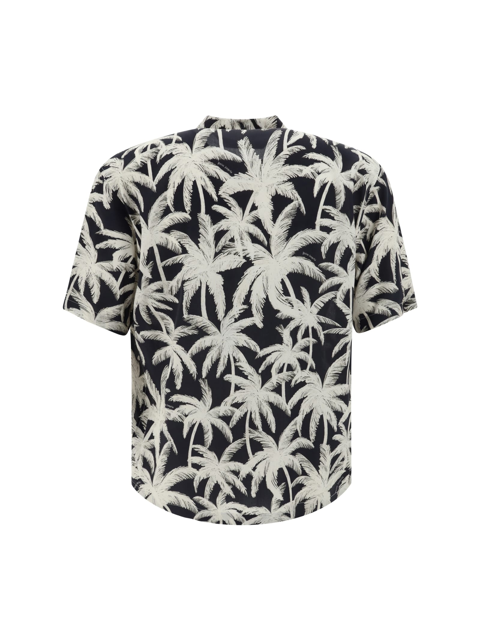 Shop Palm Angels Shirt In Black/white