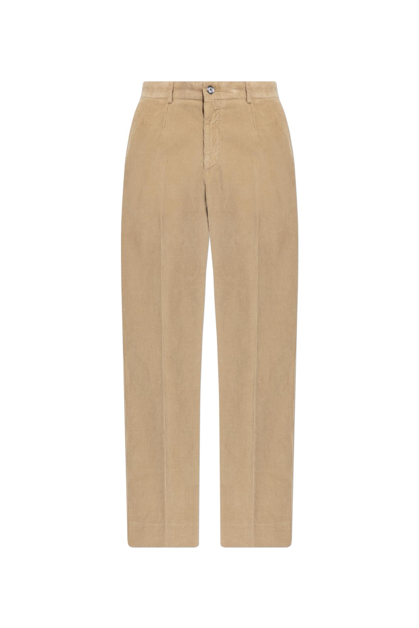 Dolce & Gabbana Trousers With Back Pockets And Belt Loops In Nude