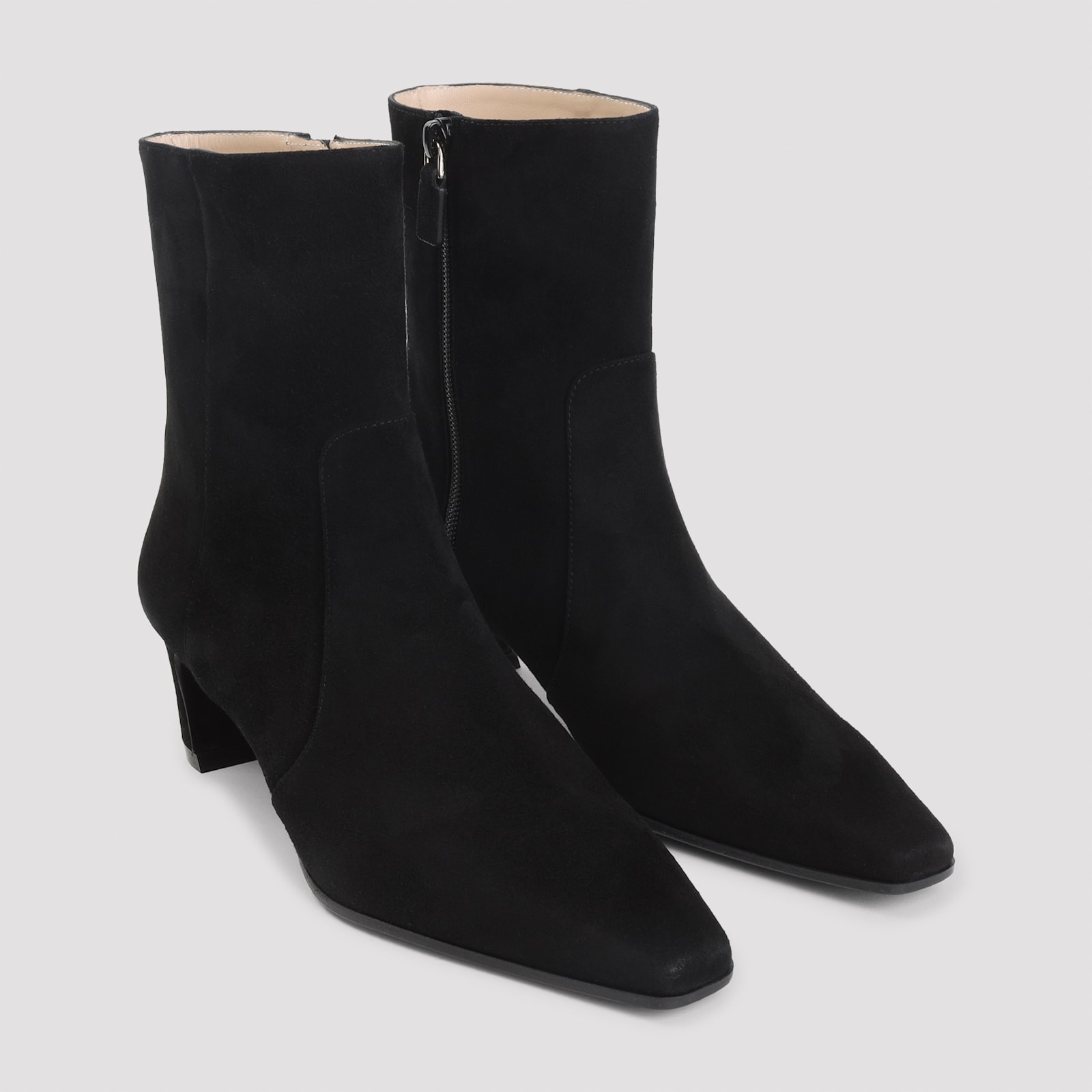 Stuart Weitzman Stassi Zip Bootie 50 In Black