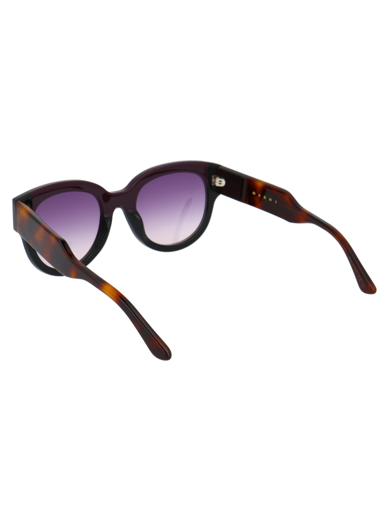 Shop Marni Eyewear Me600s Sunglasses In 600 Wine Black