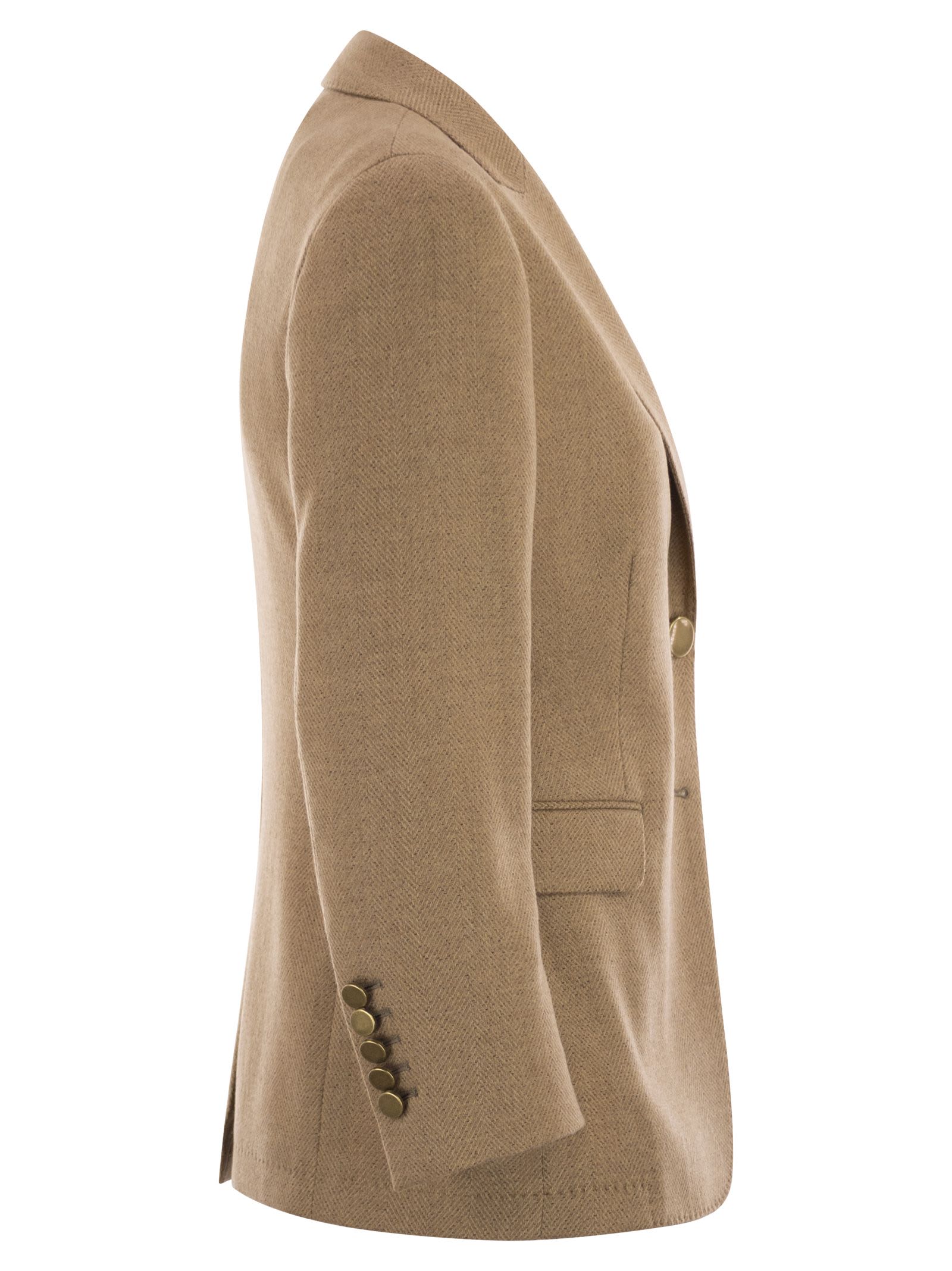Saulina Milano Angelica - Two-button Blazer In Brown