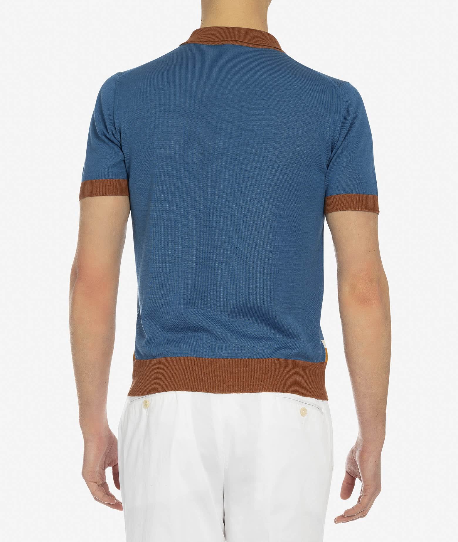 Shop Larusmiani Lautner Shirt Shirt In Teal