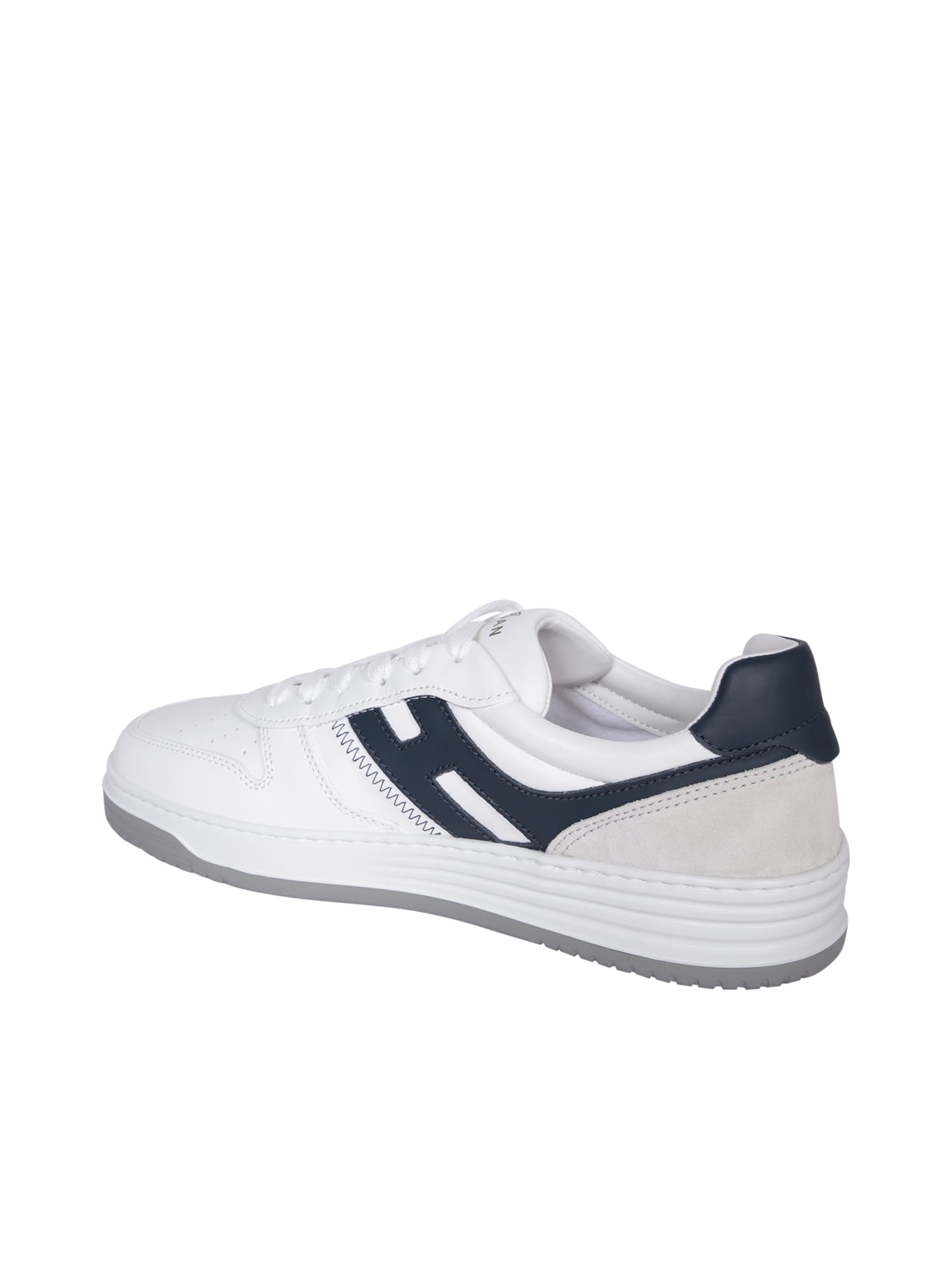 Shop Hogan H630 Sneakers White And Blue