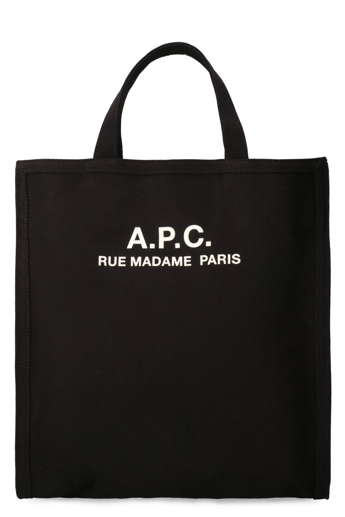 Shop Apc Recuperation Canvas Tote Bag In Black