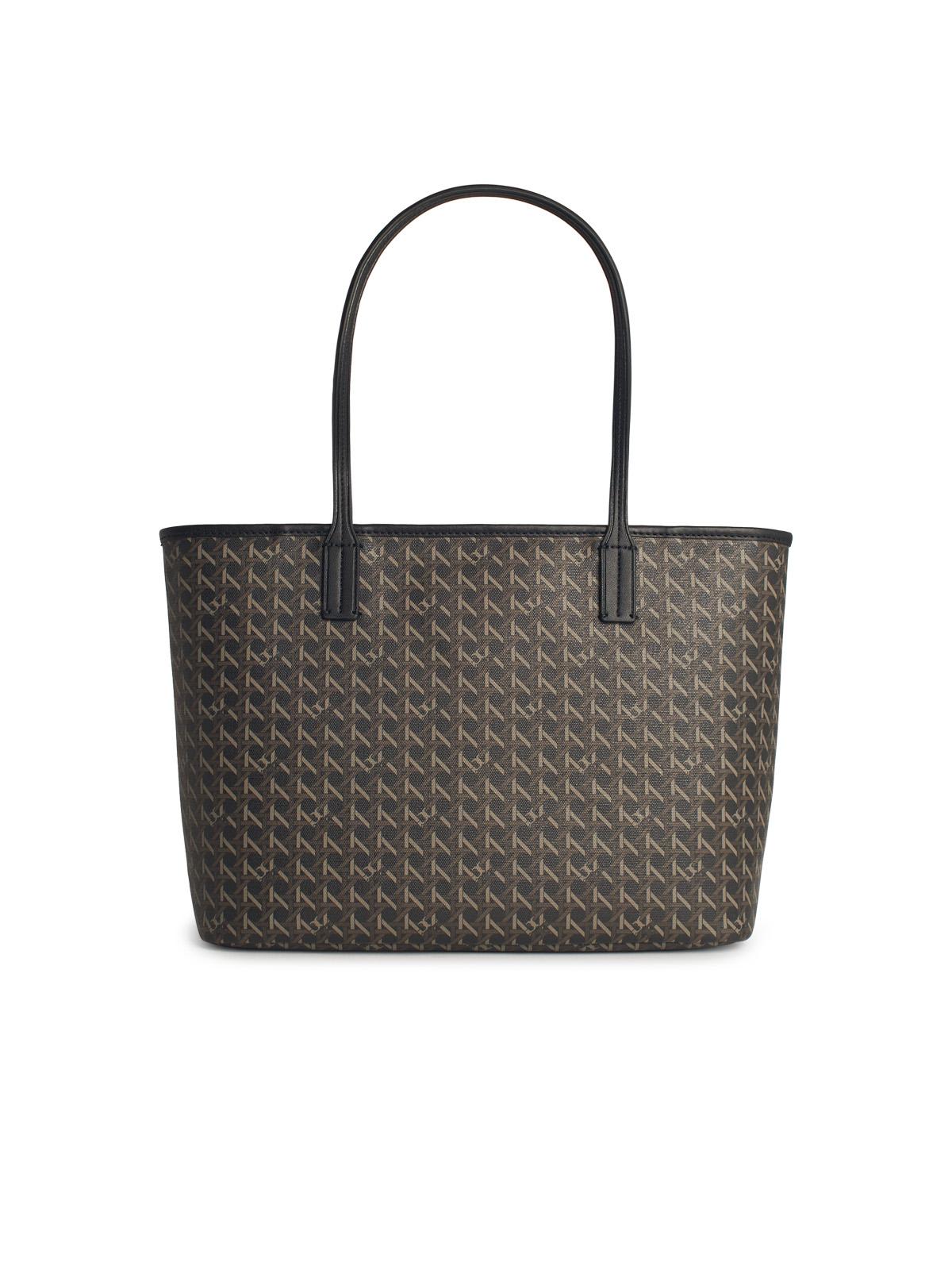 Tory Burch Ever-ready Small Black Fabric Shopping Bag In Black