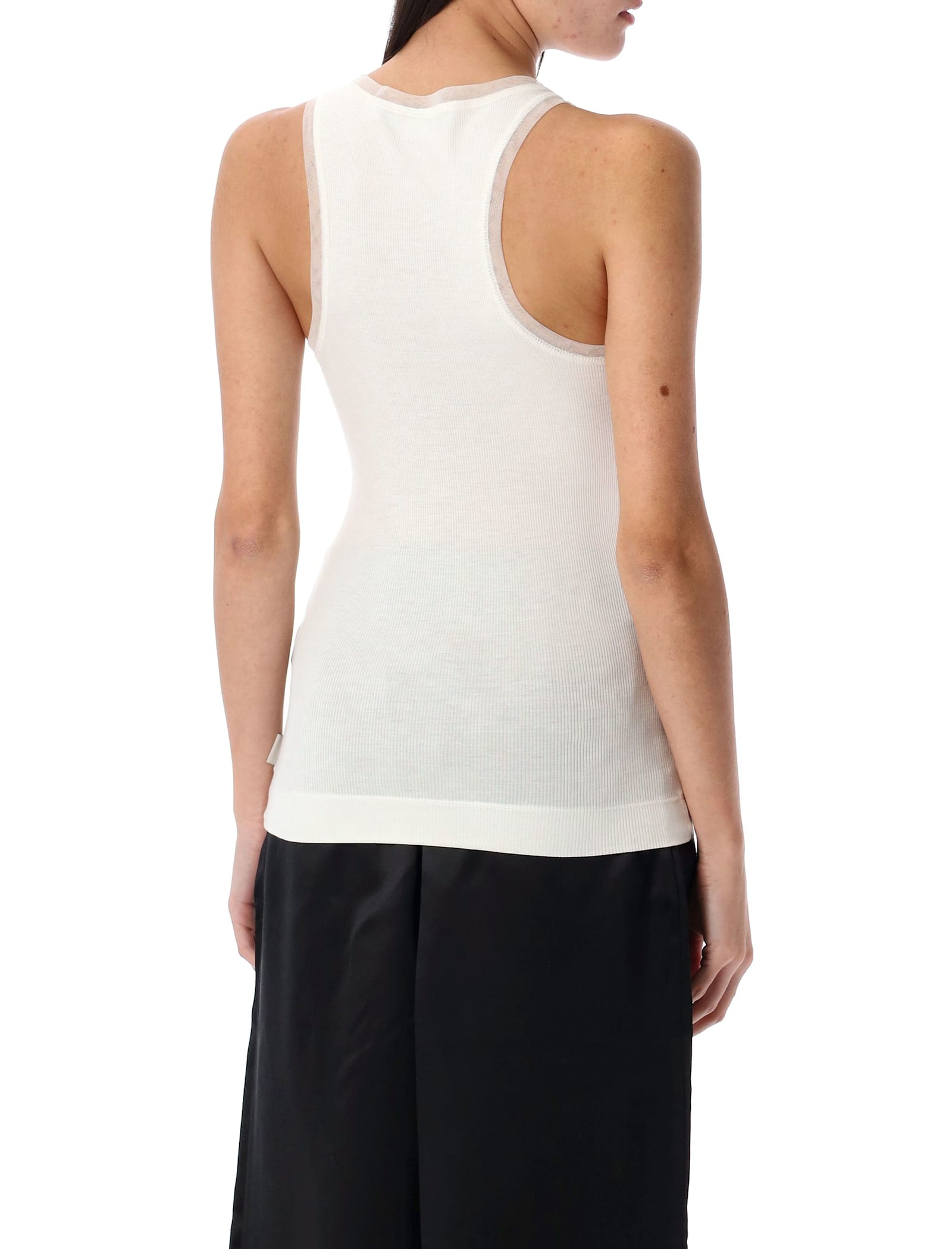 Remain Birger Christensen Jersey Tank Top In Cloud White