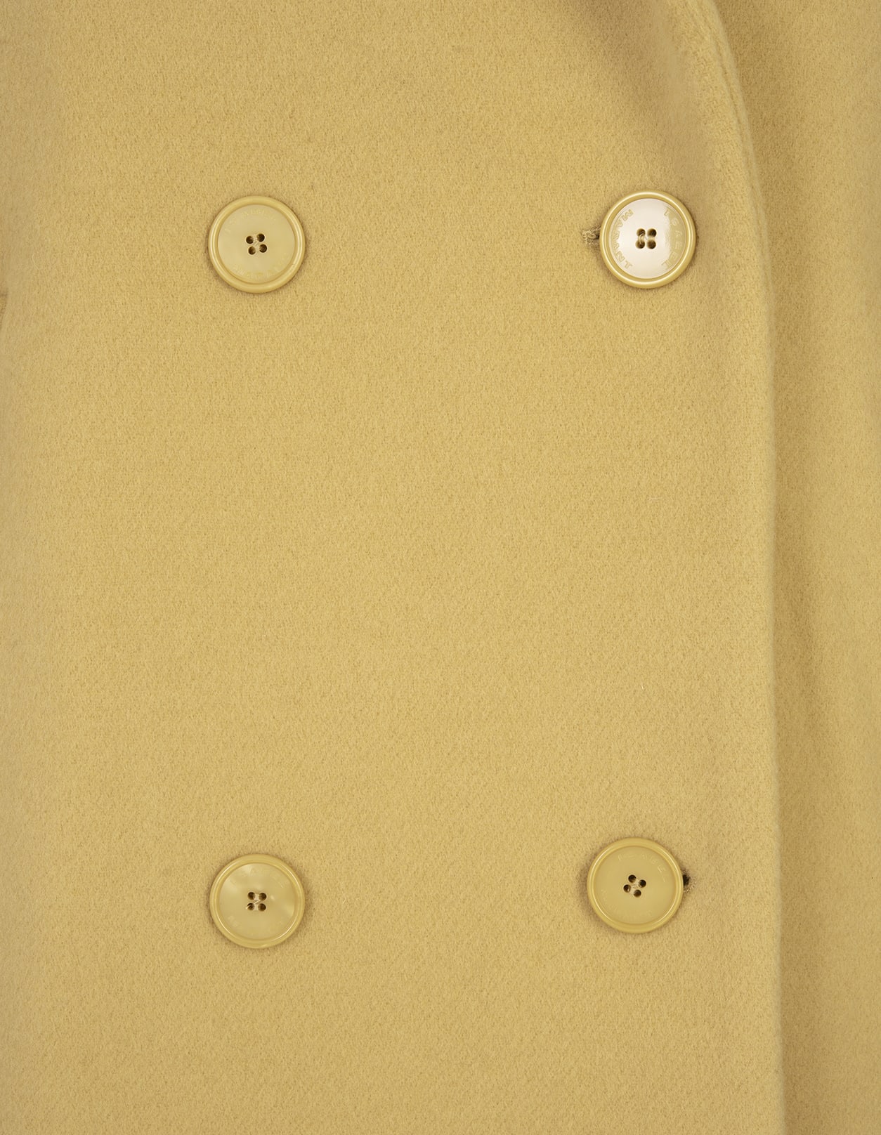 Isabel Marant Coat In Virgin Wool And Cashmere In Straw Yellow